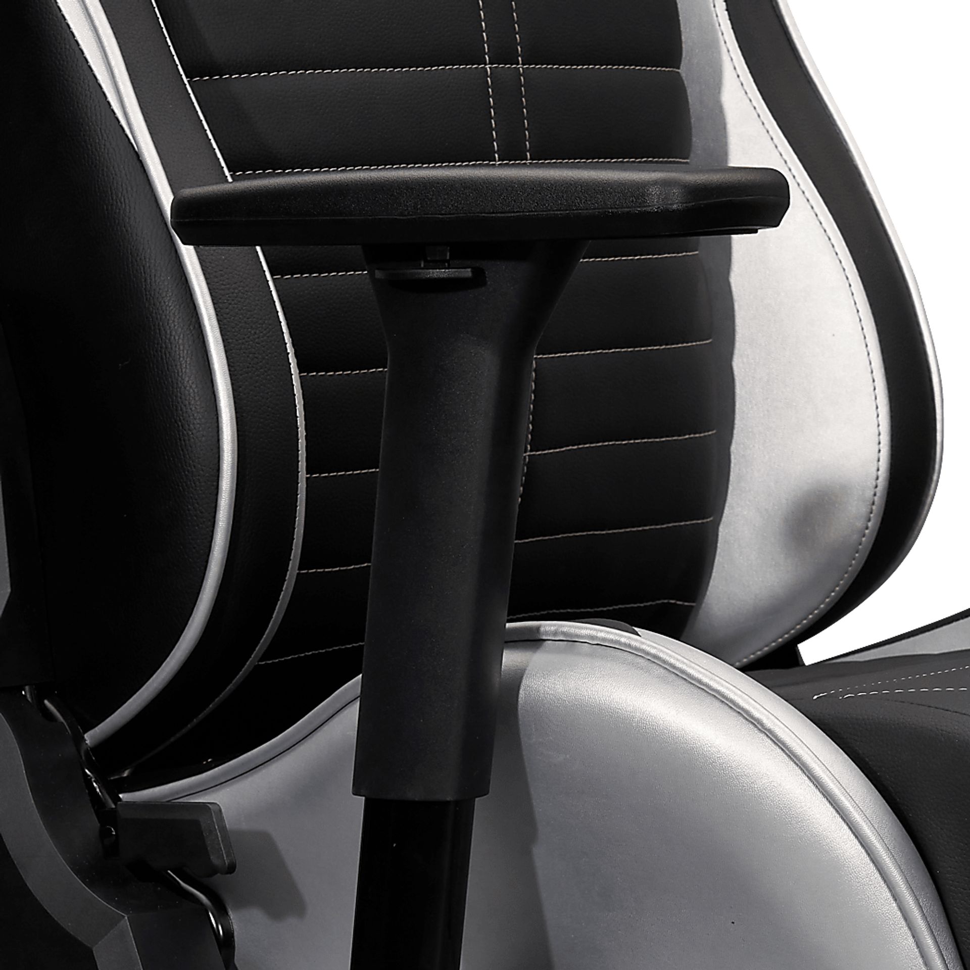 Zursa Black/Silver Gaming Chair - Image 16