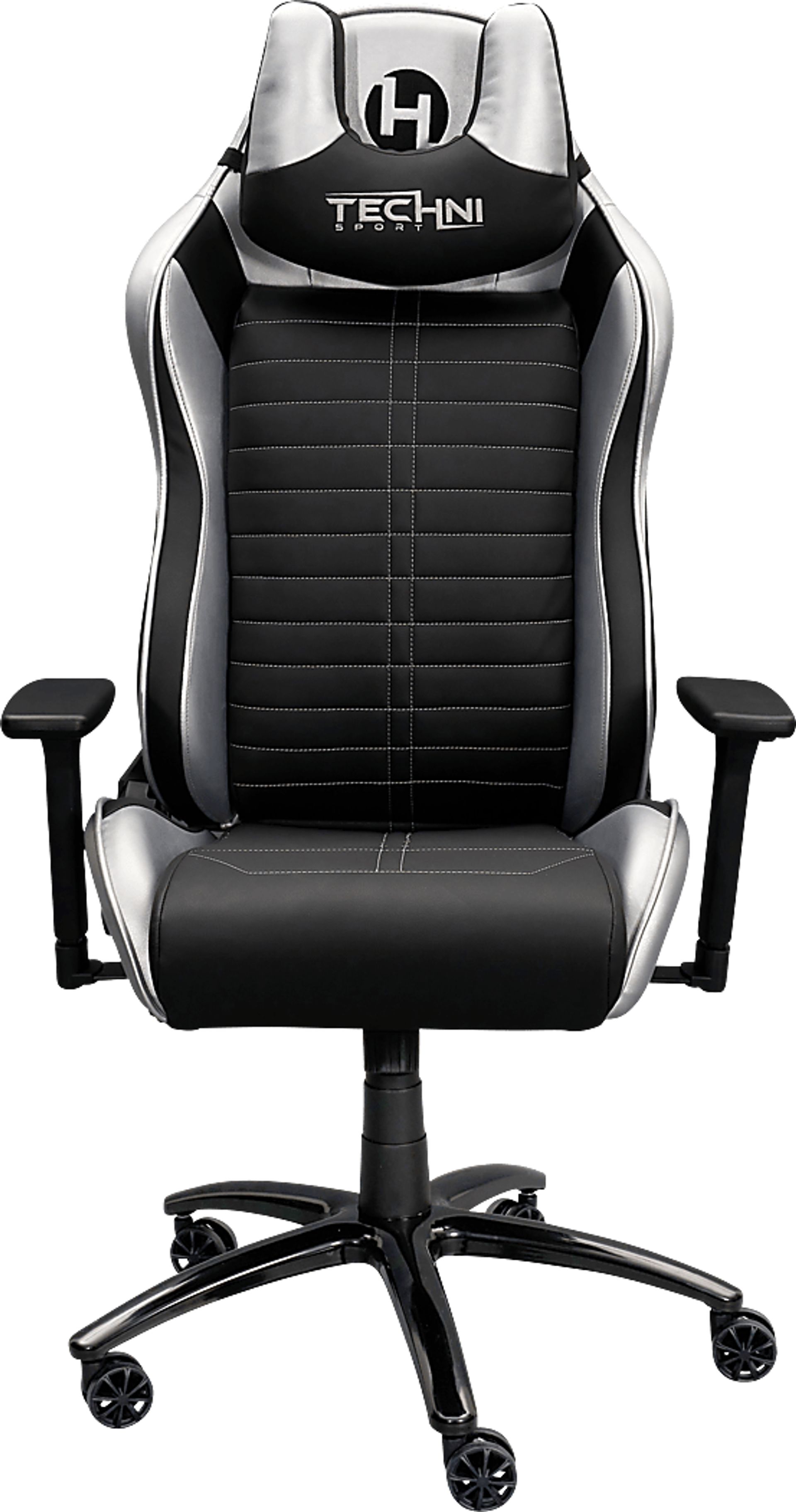Zursa Black/Silver Gaming Chair - Image 5