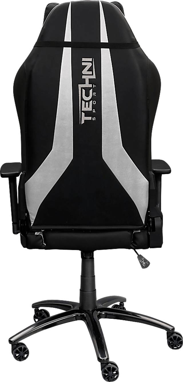 Zursa Black/Silver Gaming Chair - Thumbnail - Image 6