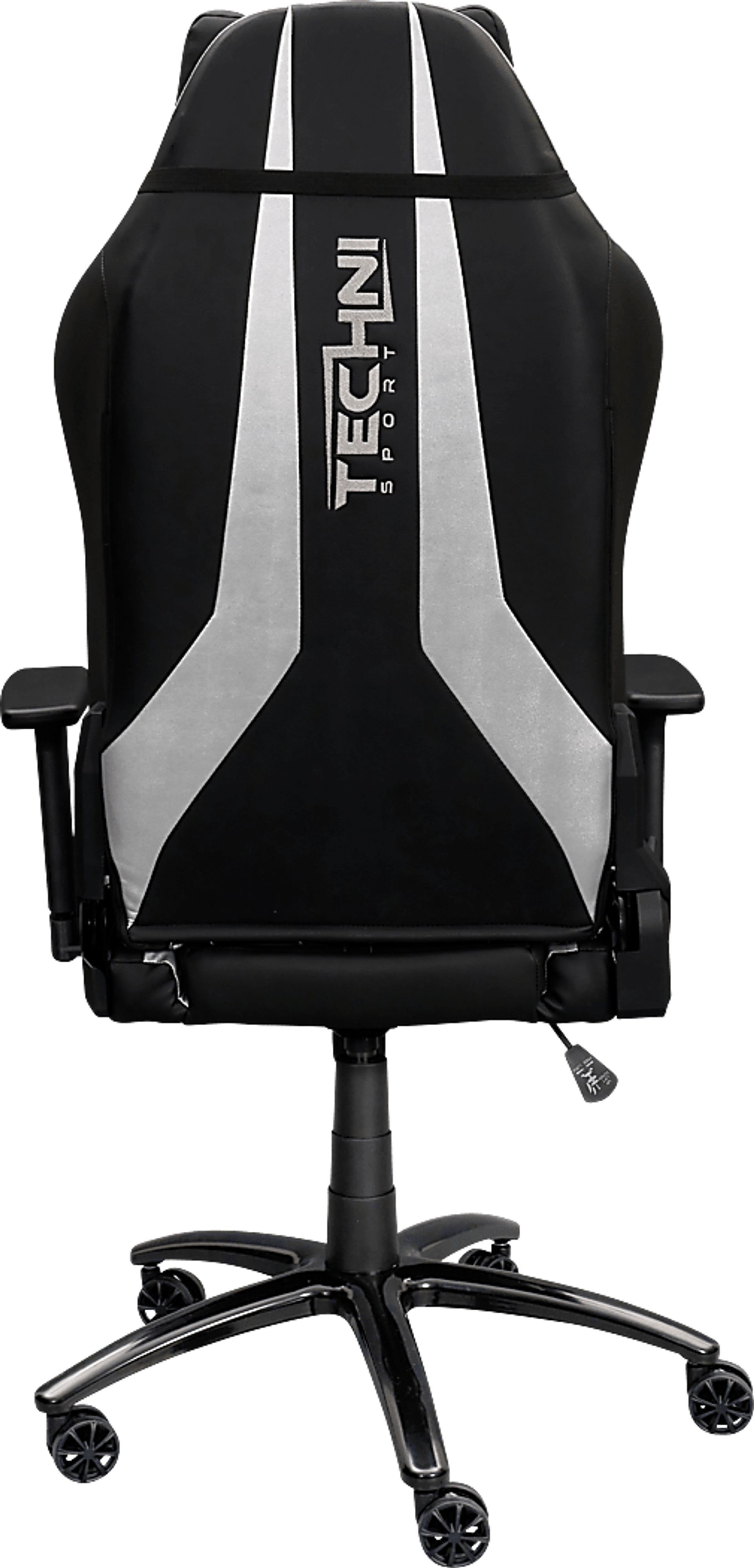 Zursa Black/Silver Gaming Chair - Image 6