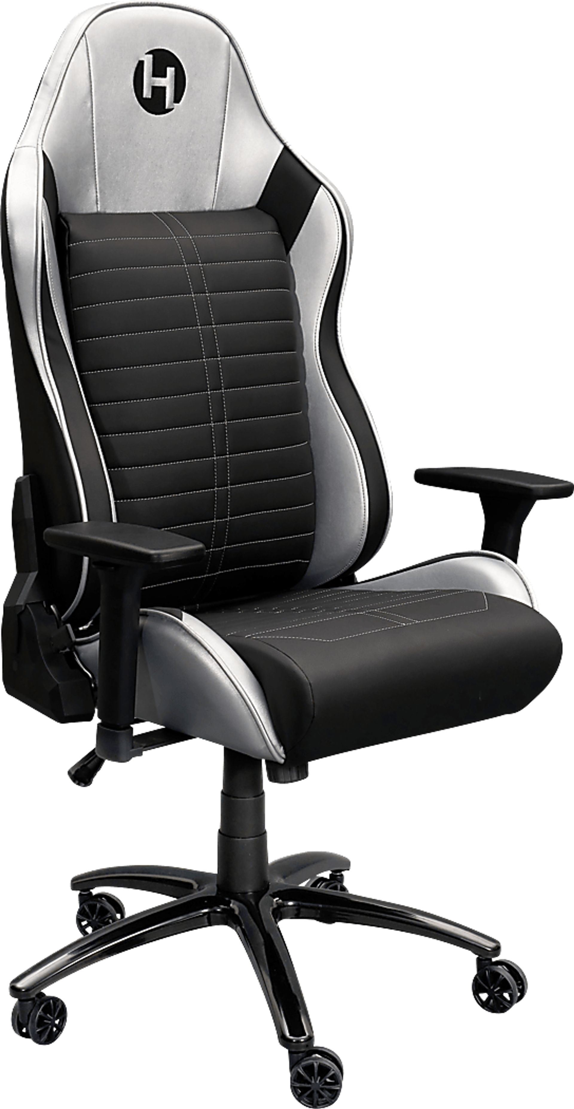 Zursa Black/Silver Gaming Chair - Image 9