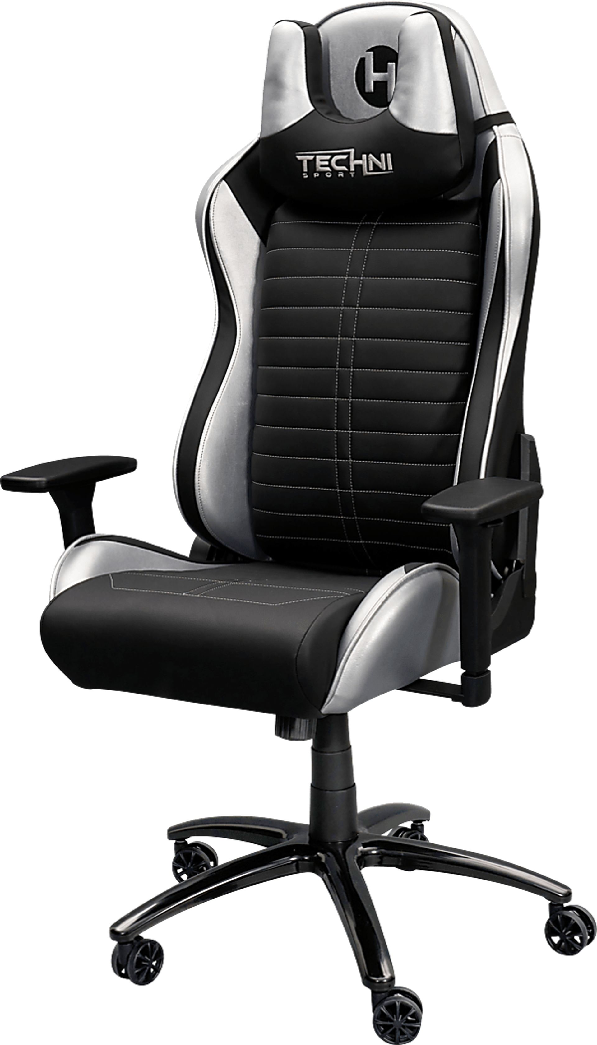 Zursa Black/Silver Gaming Chair - Image 10