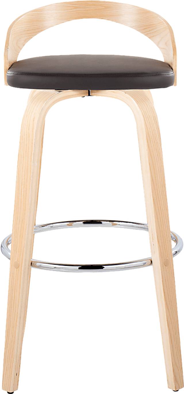 Zykaan X Brown Swivel Barstool, Set of 2 - Thumbnail - Image 10