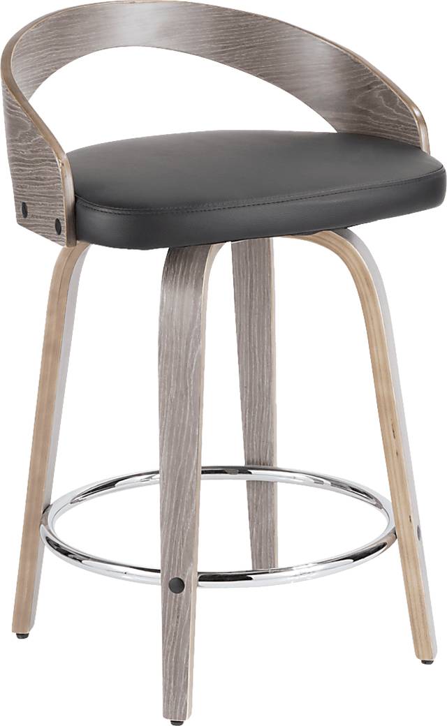 Zykan I Black Counter Height Stool, Set of 2 - Thumbnail - Image 6