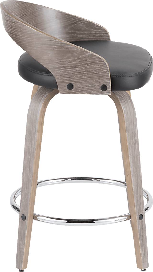 Zykan I Black Counter Height Stool, Set of 2 - Thumbnail - Image 7