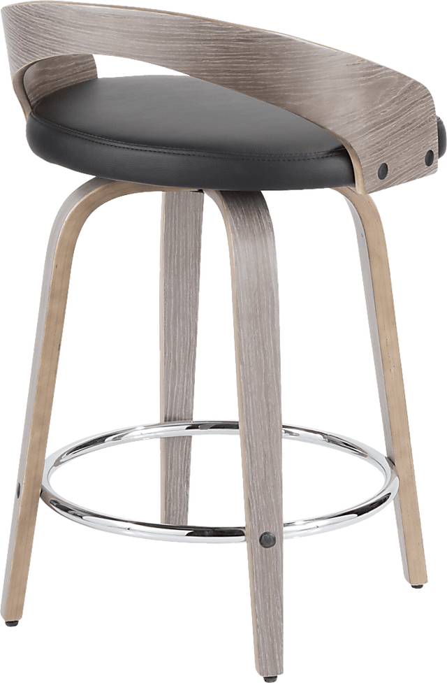 Zykan I Black Counter Height Stool, Set of 2 - Thumbnail - Image 8