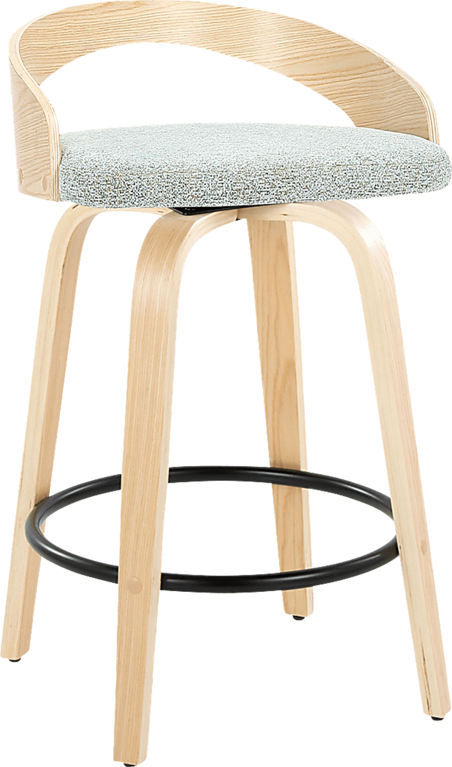 Zykan III Green Swivel Counter Height Stool, Set of 2 - Image 3