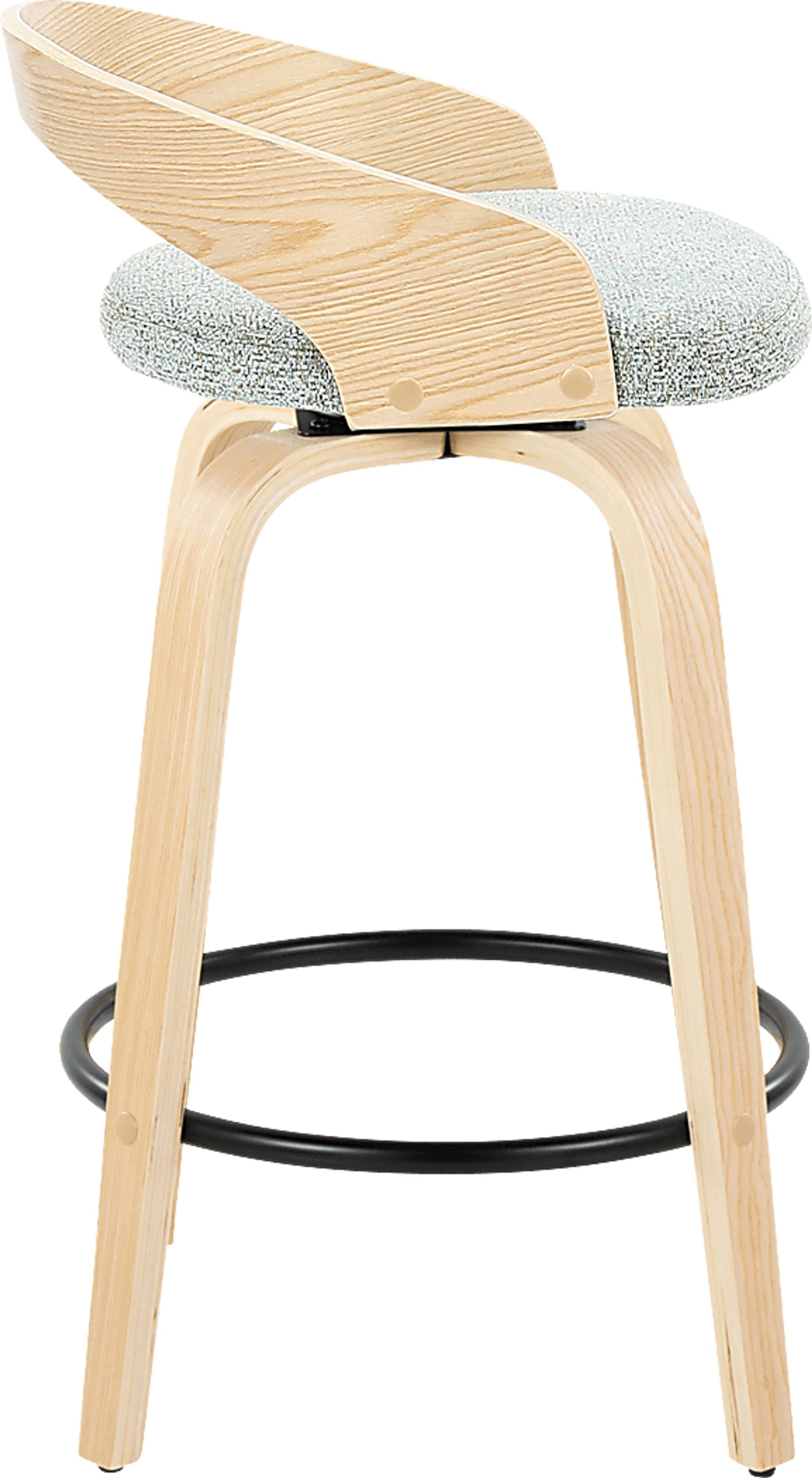 Zykan III Green Swivel Counter Height Stool, Set of 2 - Image 4