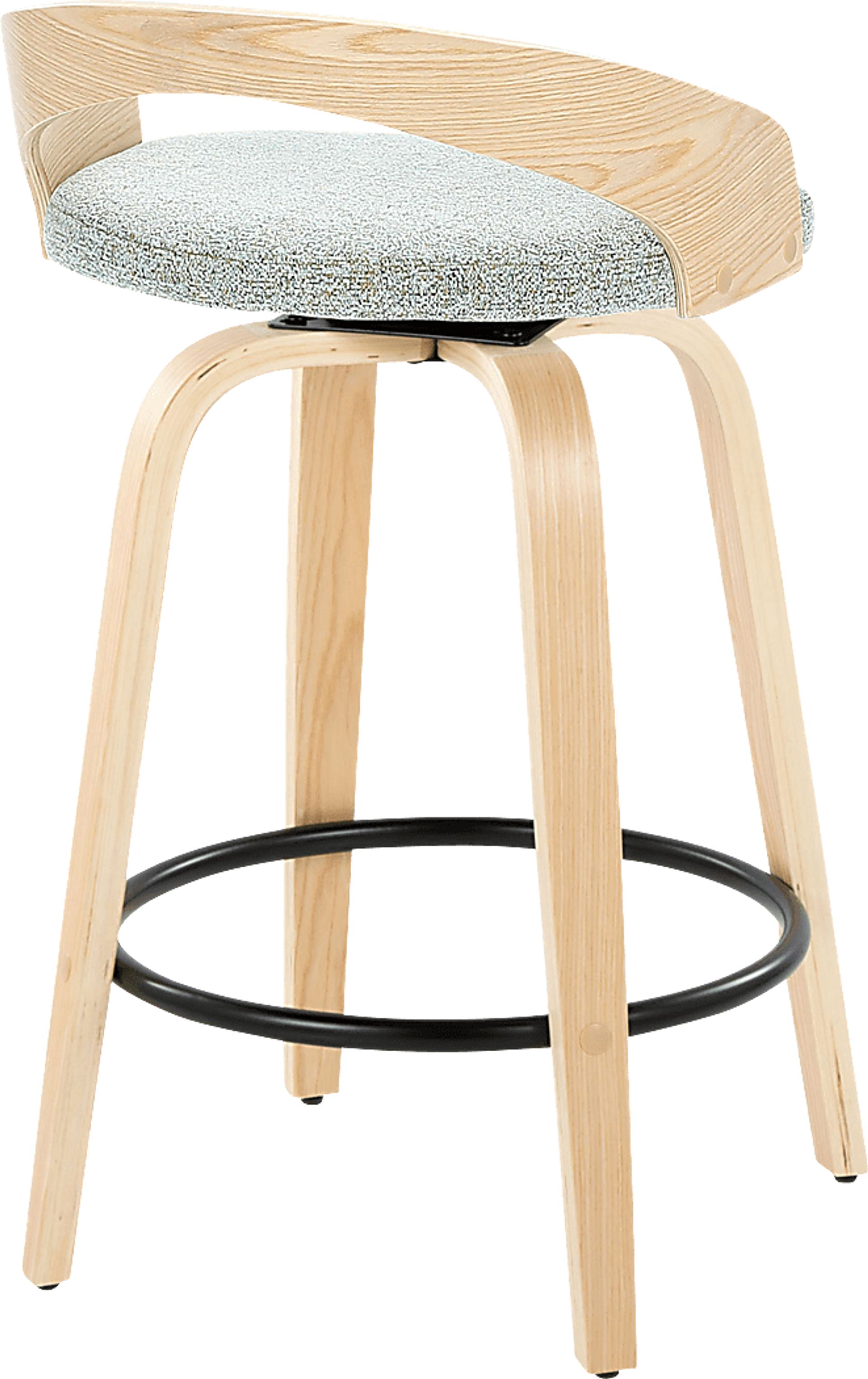 Zykan III Green Swivel Counter Height Stool, Set of 2 - Image 5