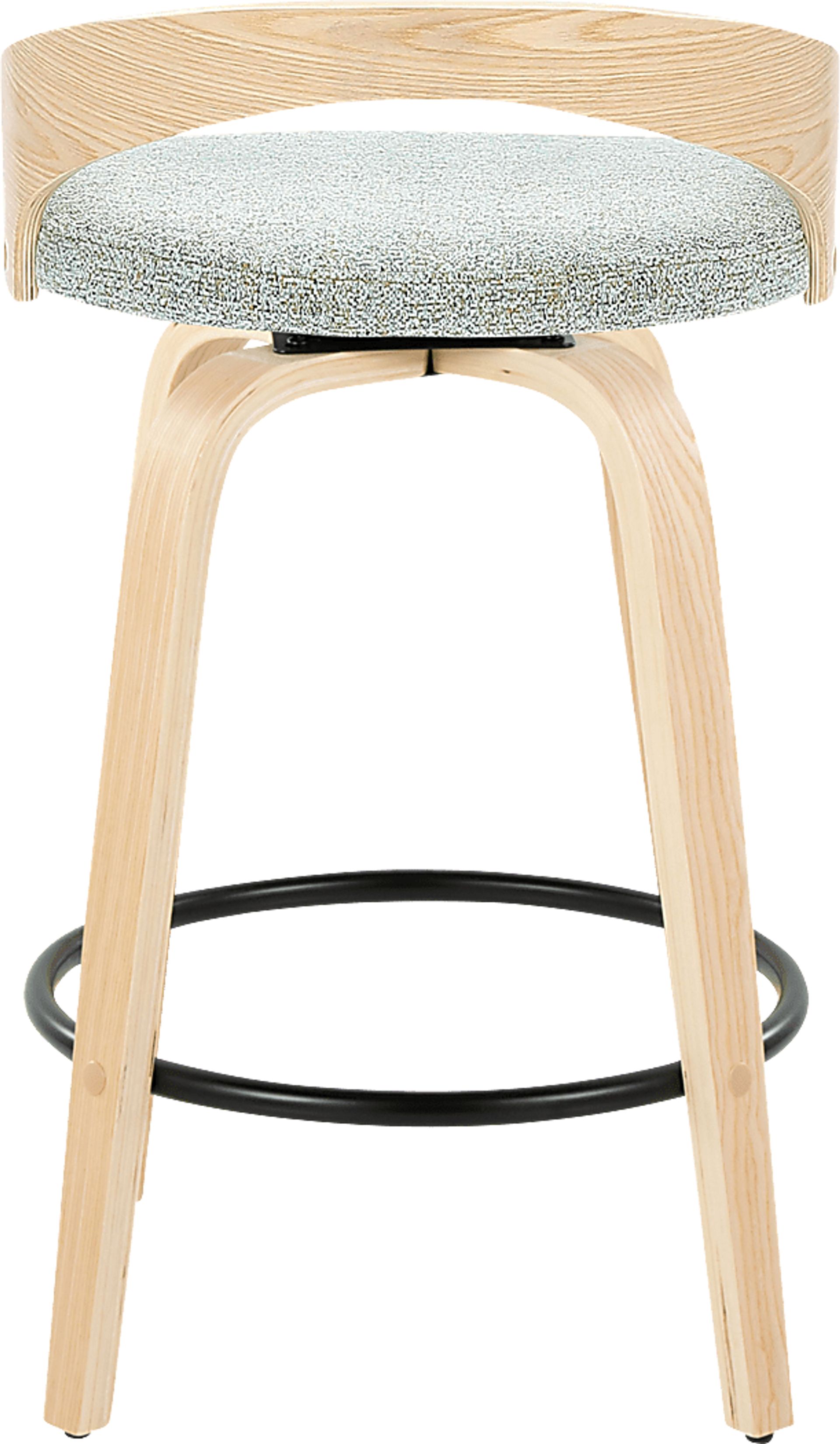 Zykan III Green Swivel Counter Height Stool, Set of 2 - Image 6
