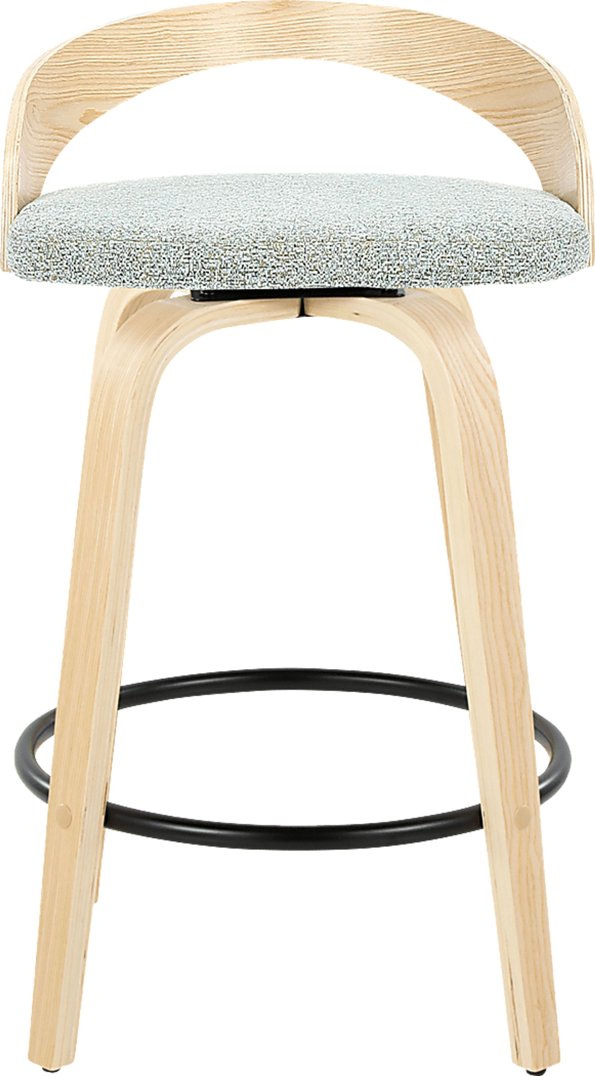 Zykan III Green Swivel Counter Height Stool, Set of 2 - Image 7