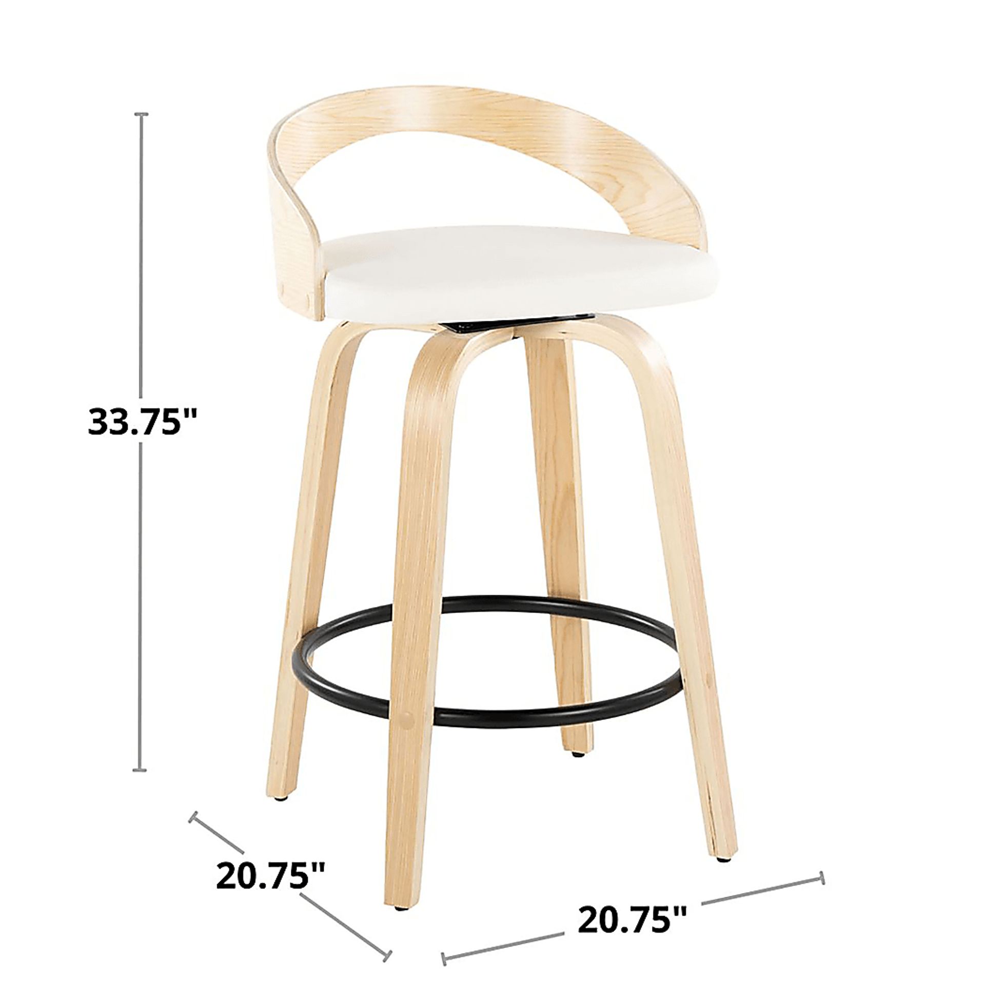 Zykan III Green Swivel Counter Height Stool, Set of 2 - Image 10