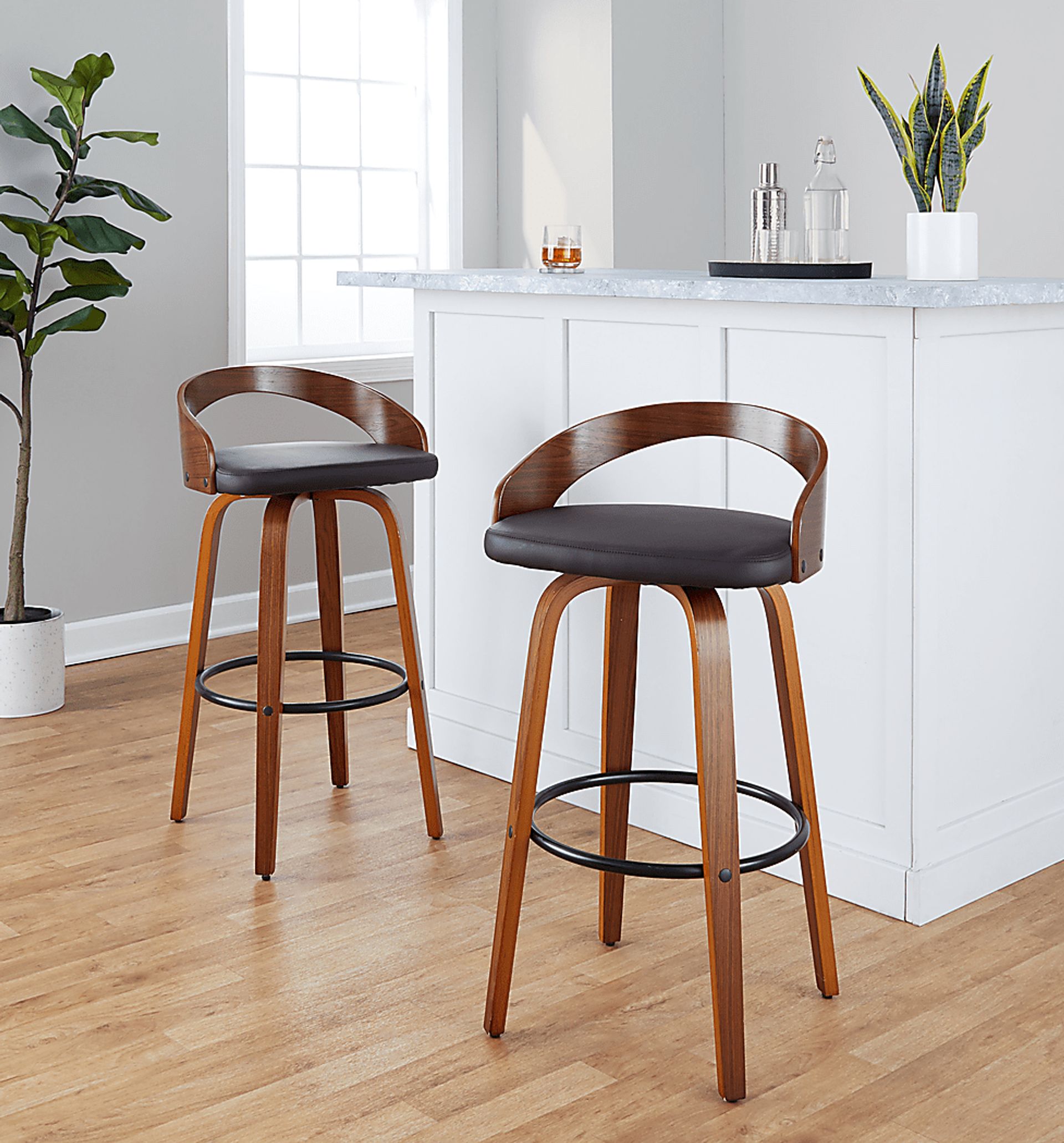 Zykan IV Brown Barstool, Set of 2 - Image 2