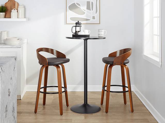 Zykan IV Brown Barstool, Set of 2 - Thumbnail - Image 3