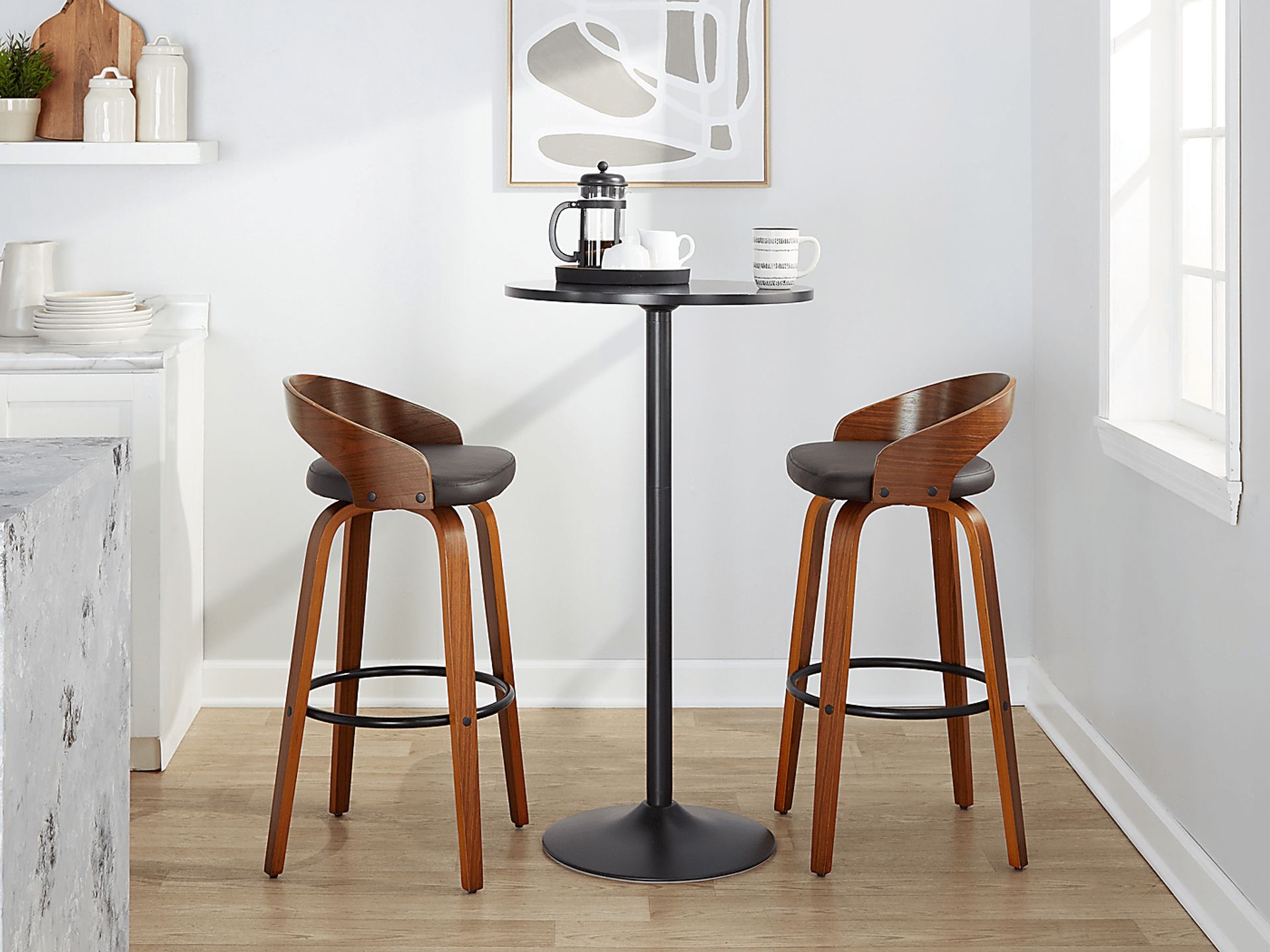 Zykan IV Brown Barstool, Set of 2 - Image 5