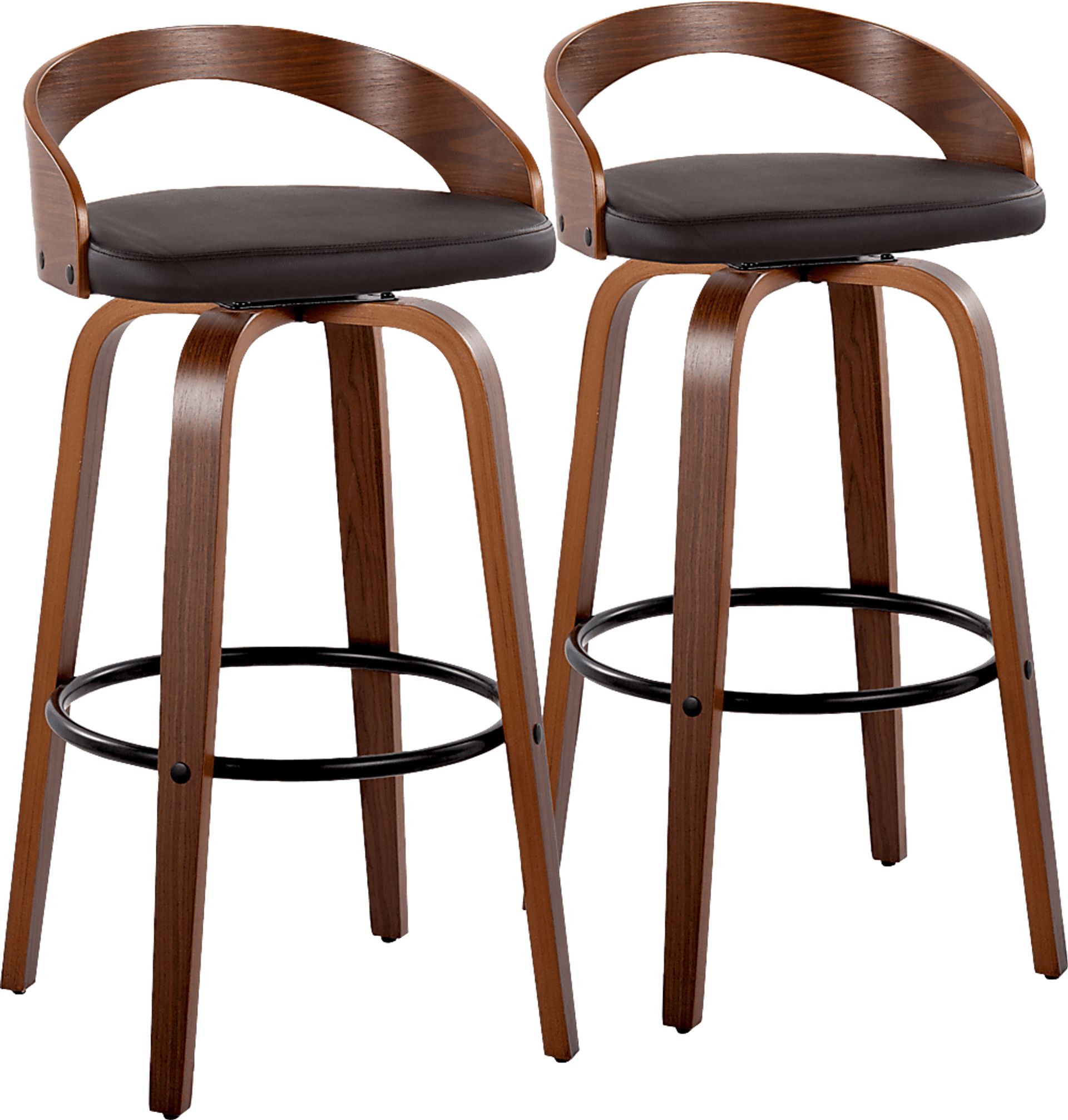 Zykan IV Brown Barstool, Set of 2 - Image 1