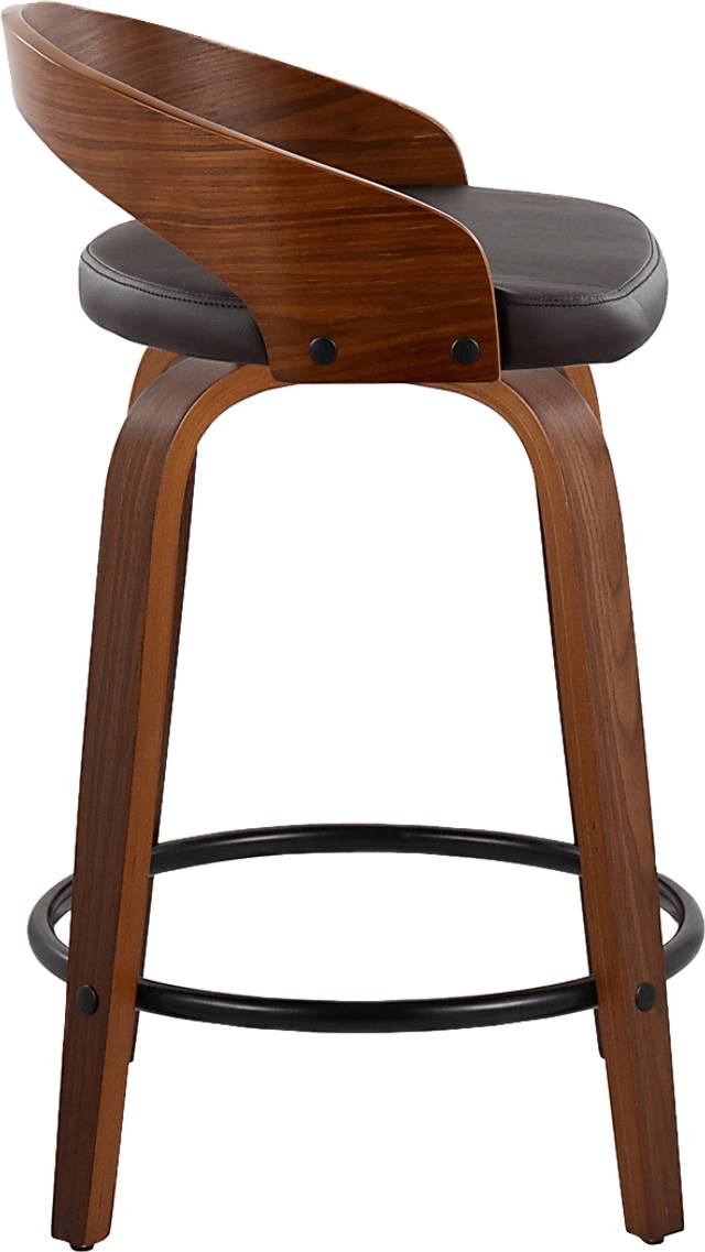 Zykan IV Brown Counter Height Stool, Set of 2 - Thumbnail - Image 6
