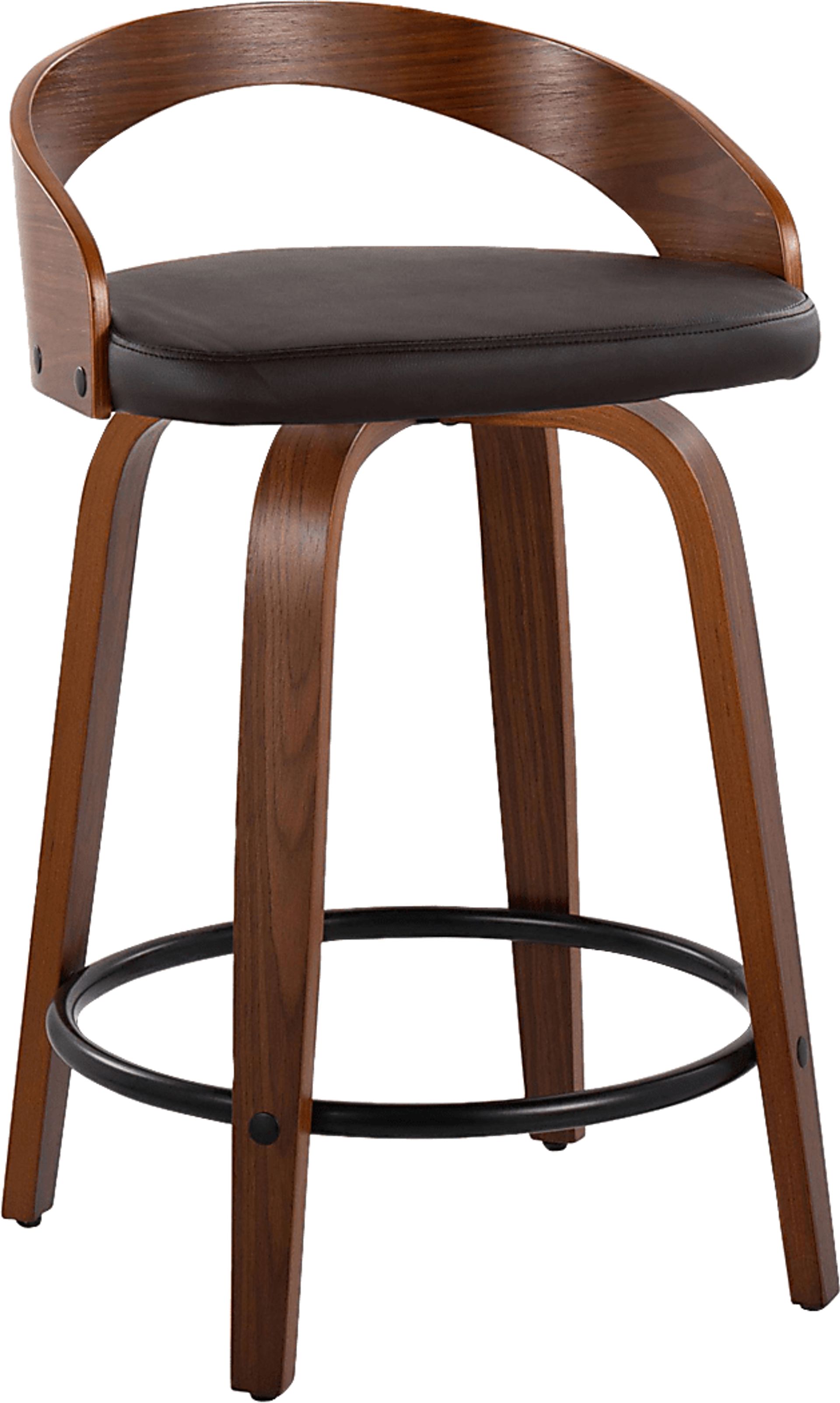 Zykan IV Brown Counter Height Stool, Set of 2 - Image 7