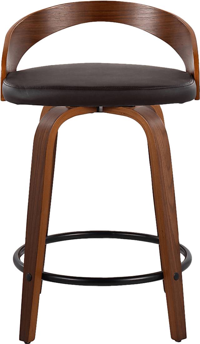 Zykan IV Brown Counter Height Stool, Set of 2 - Thumbnail - Image 8