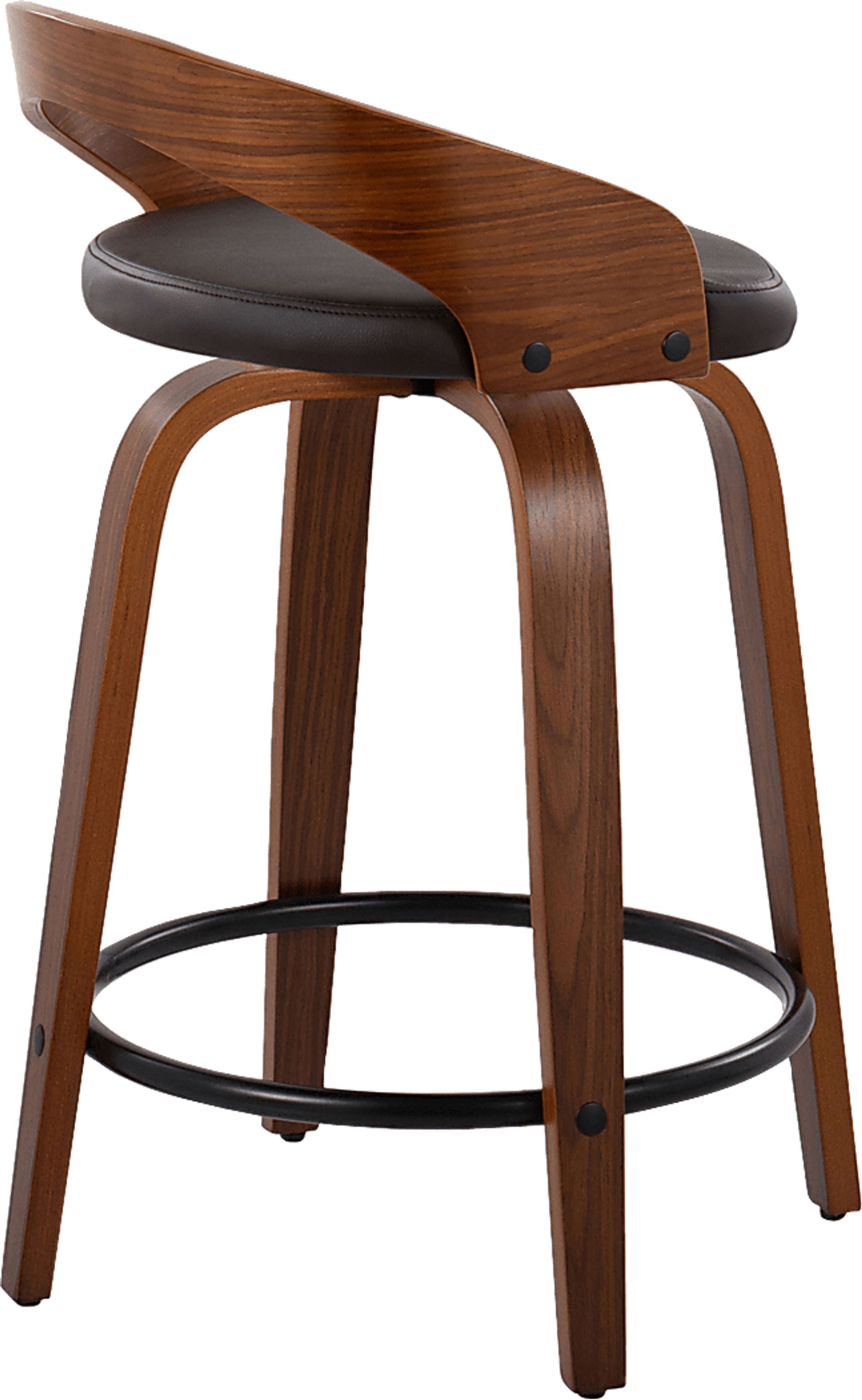 Zykan IV Brown Counter Height Stool, Set of 2 - Image 10