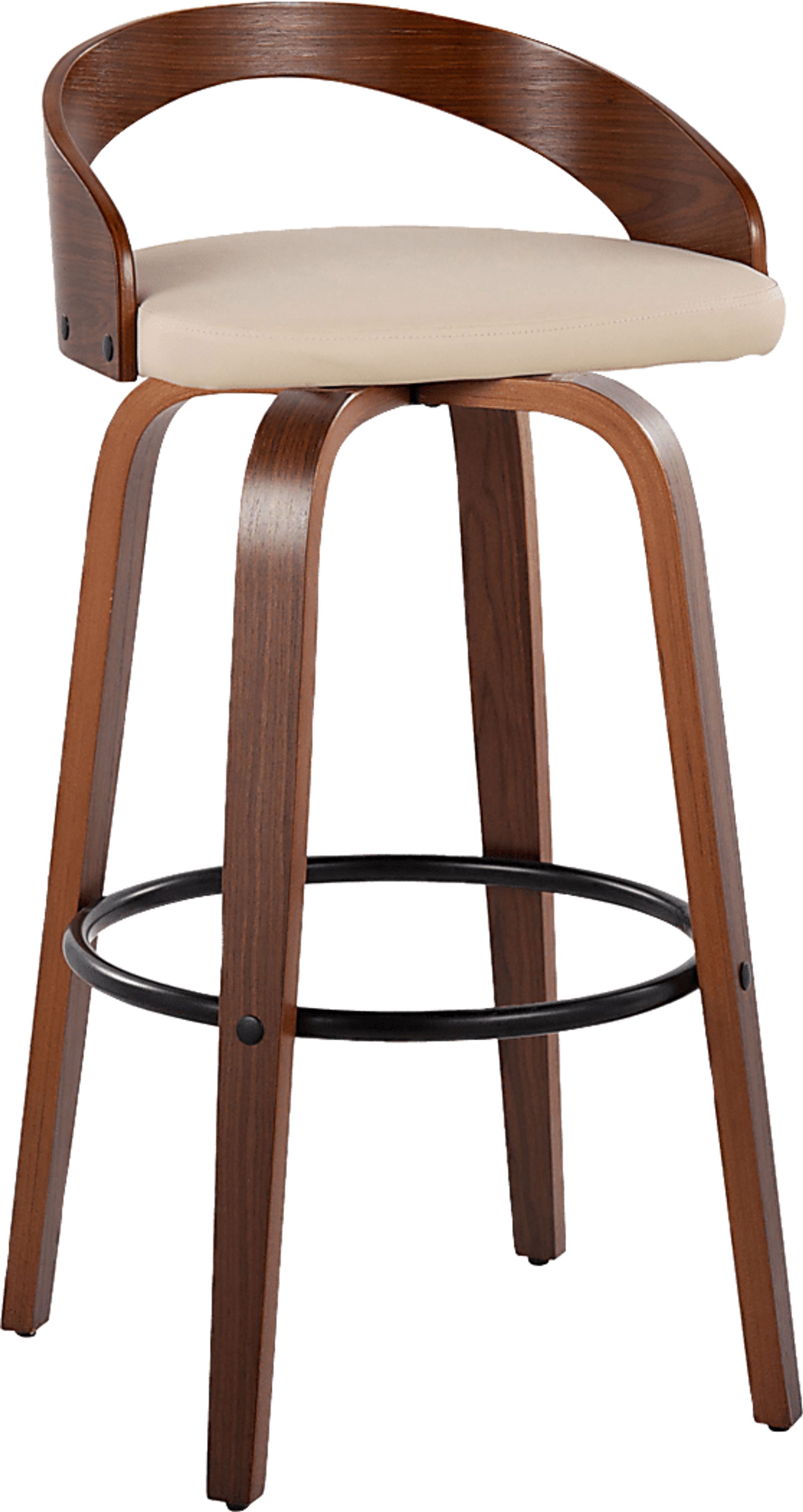 Zykan IX Cream Swivel Barstool, Set of 2 - Image 6