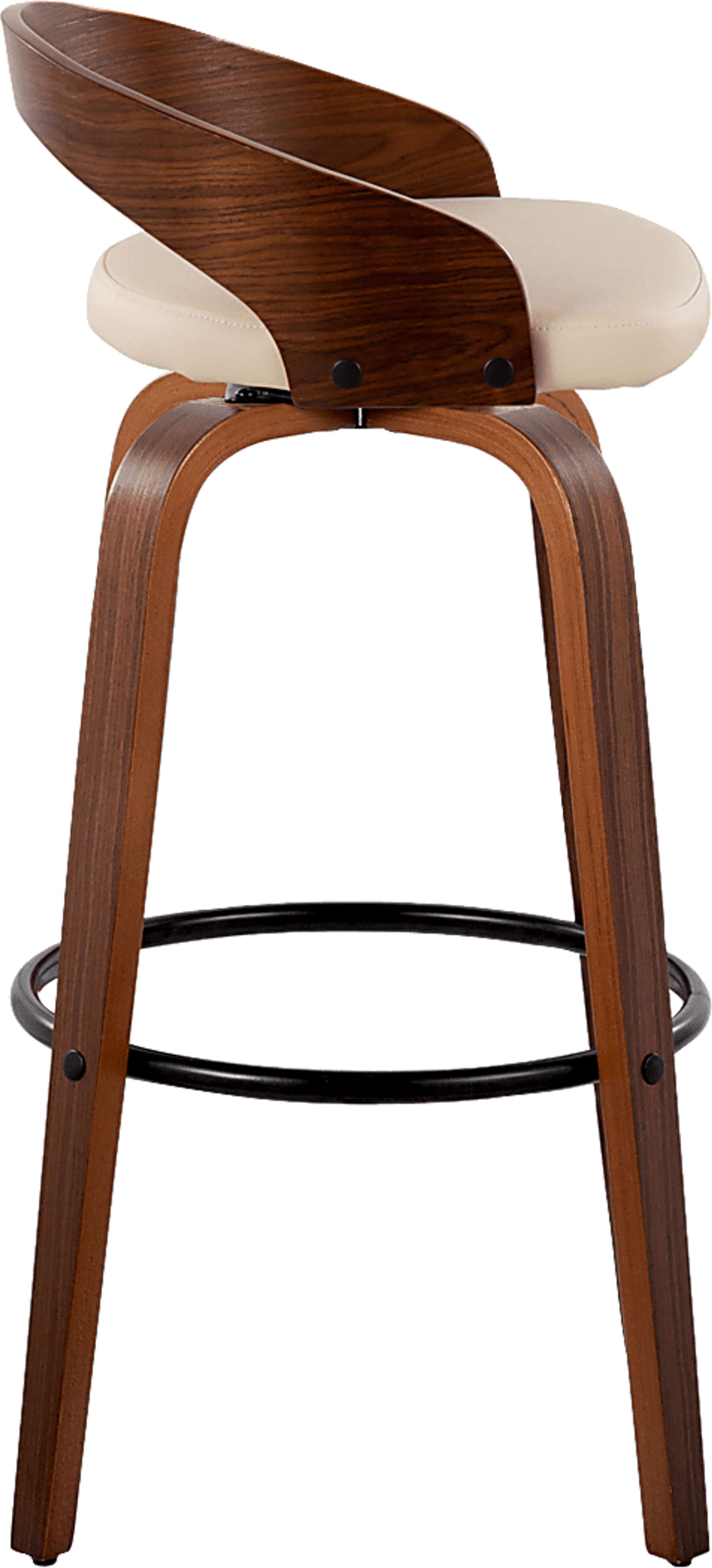 Zykan IX Cream Swivel Barstool, Set of 2 - Image 7