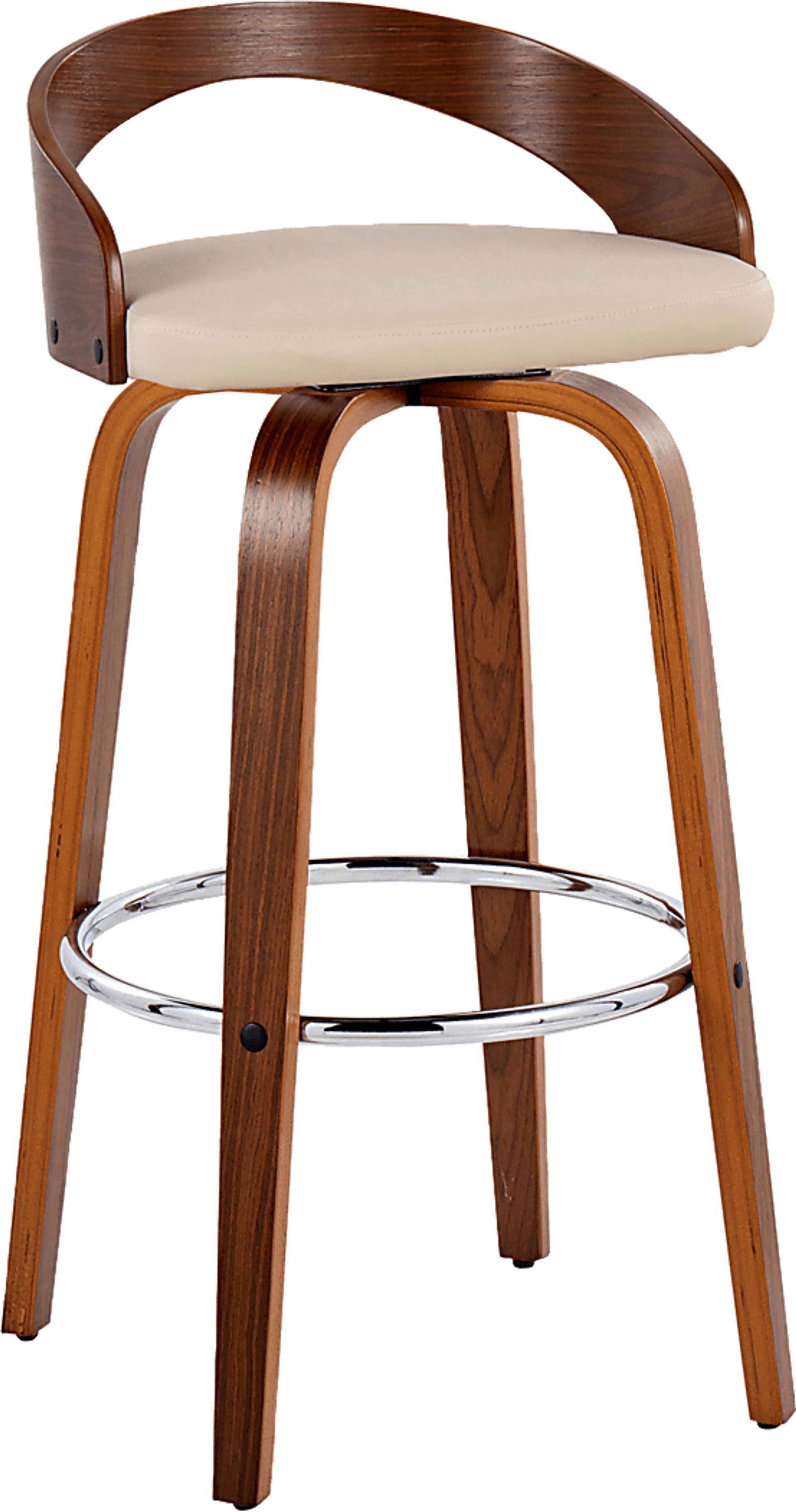 Zykan V Brown Swivel Barstool, Set of 2 - Image 6