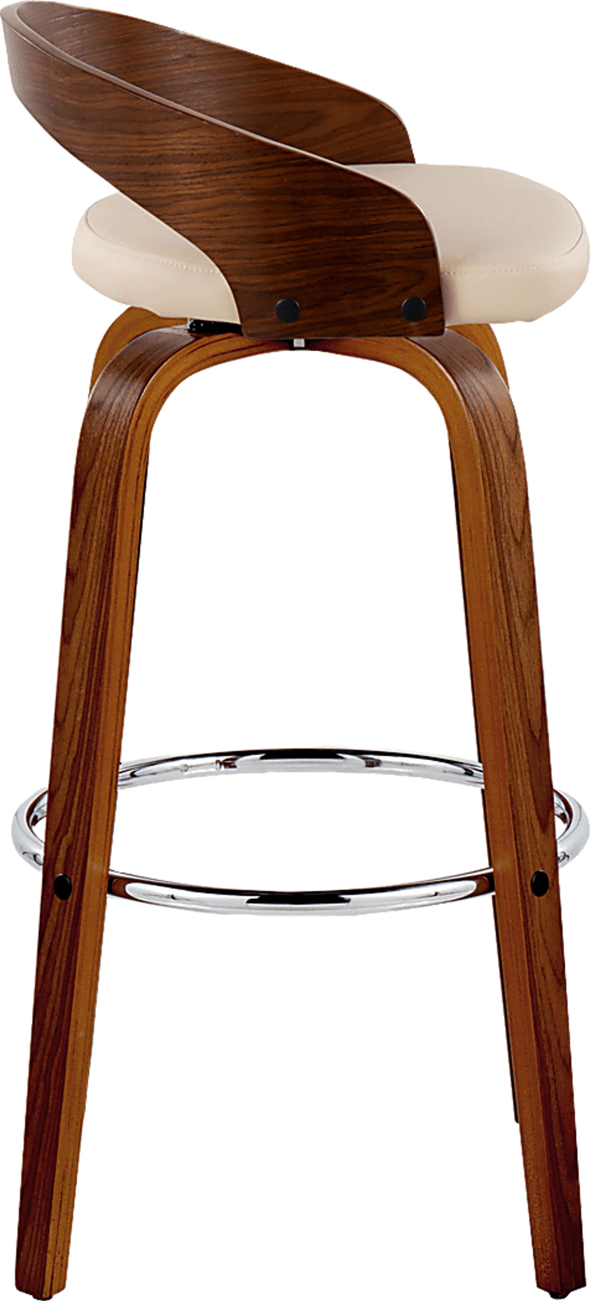 Zykan V Brown Swivel Barstool, Set of 2 - Image 7