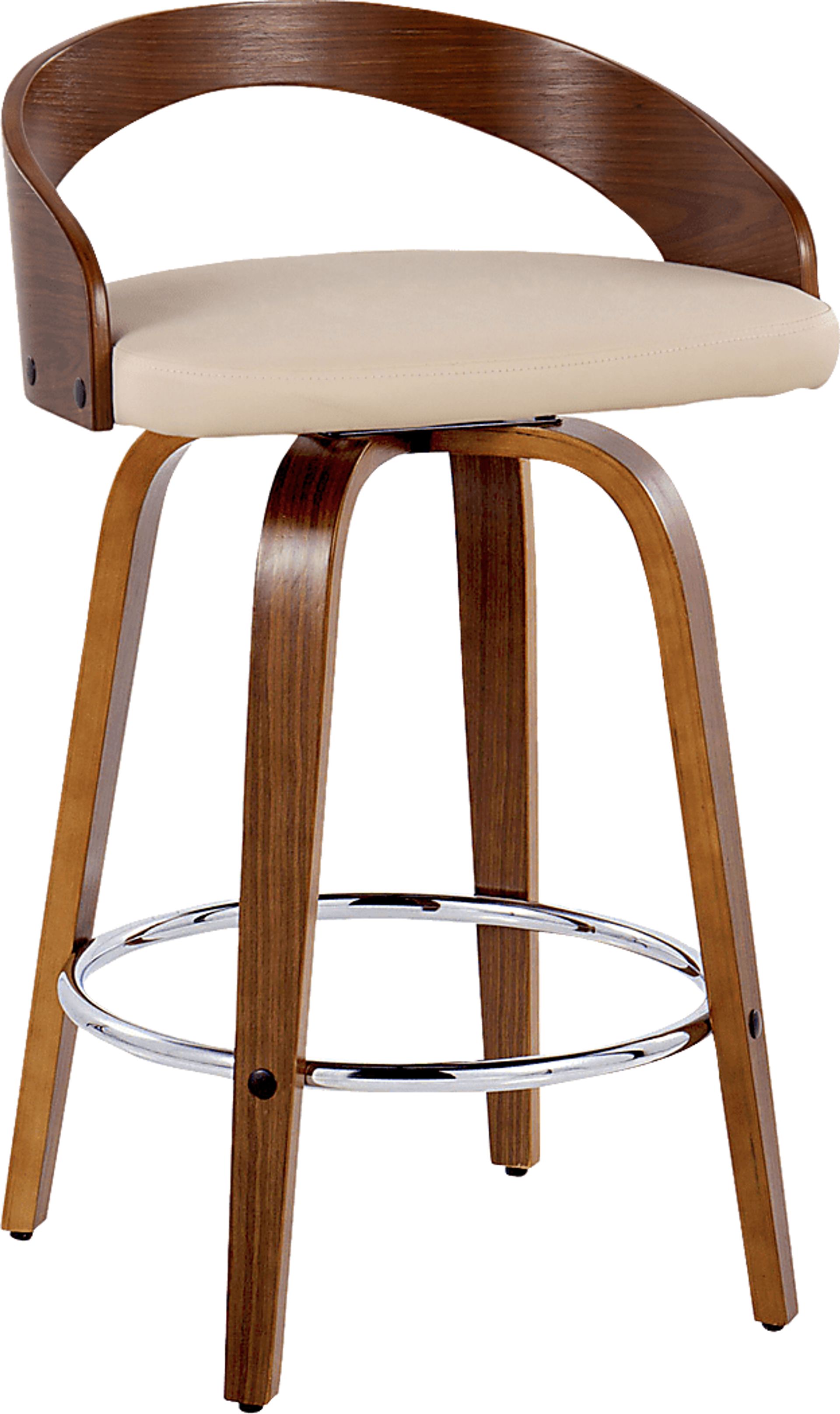 Zykan V Cream Swivel Counter Height Stool, Set of 2 - Image 6