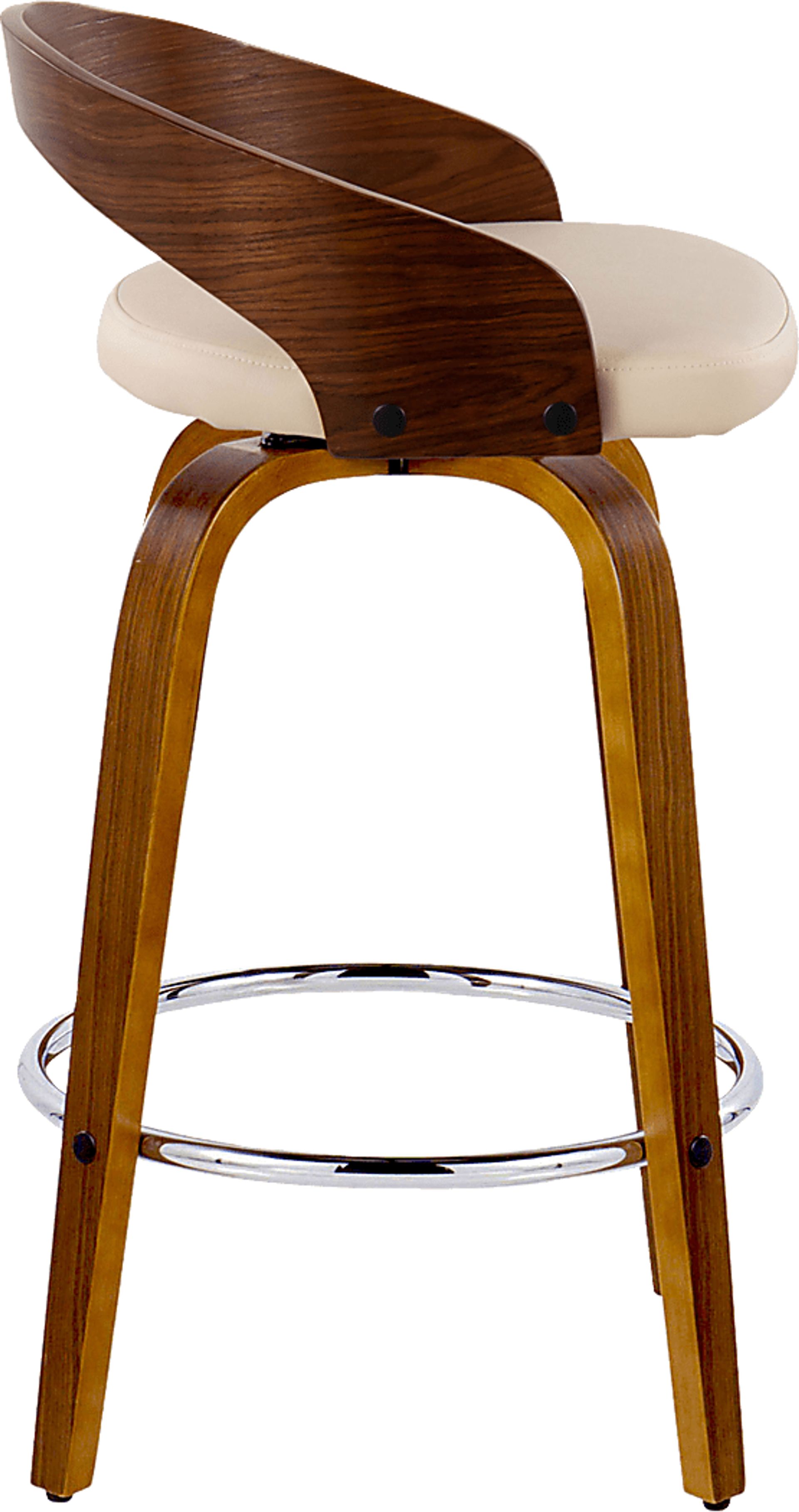 Zykan V Cream Swivel Counter Height Stool, Set of 2 - Image 7