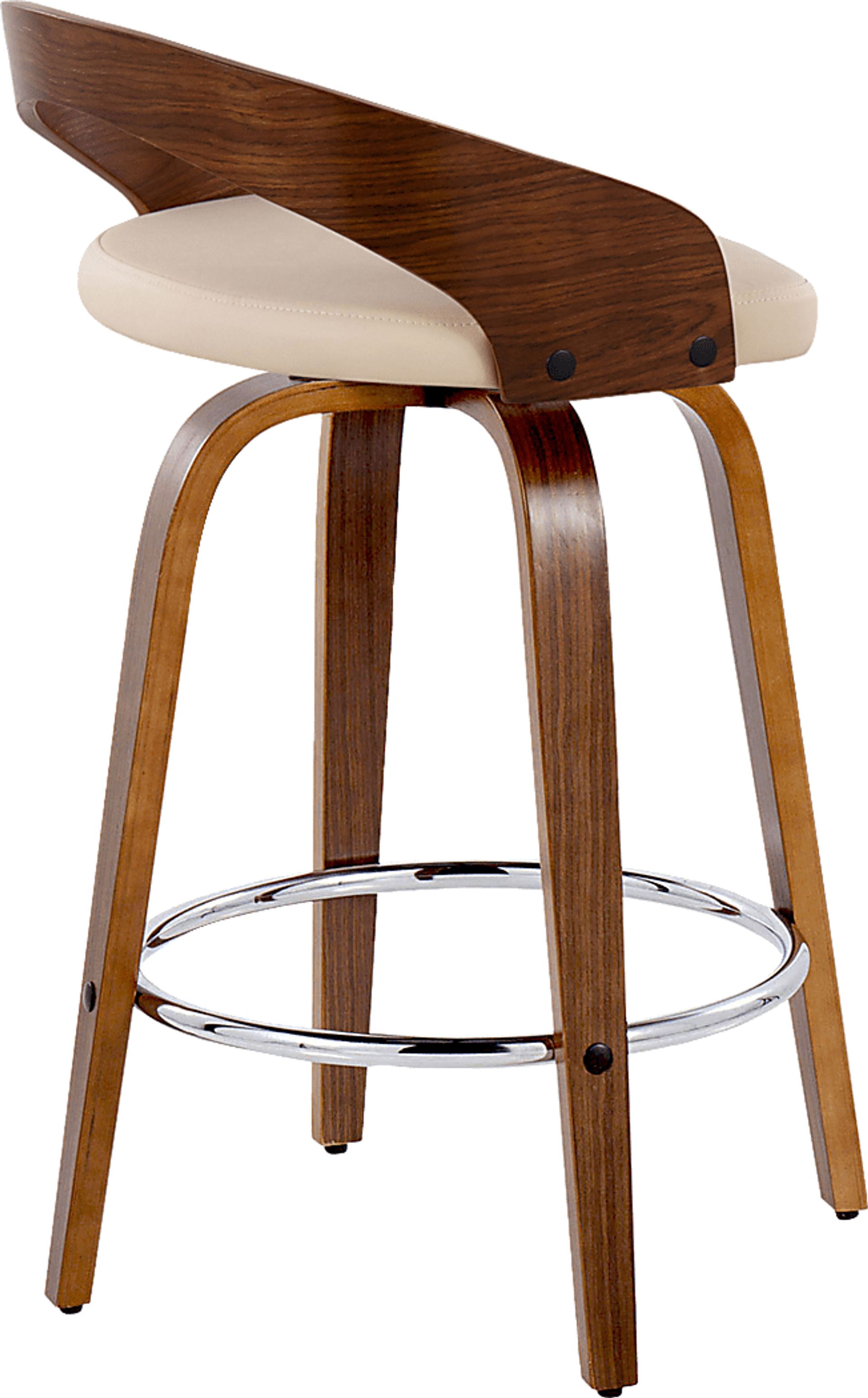 Zykan V Cream Swivel Counter Height Stool, Set of 2 - Image 8