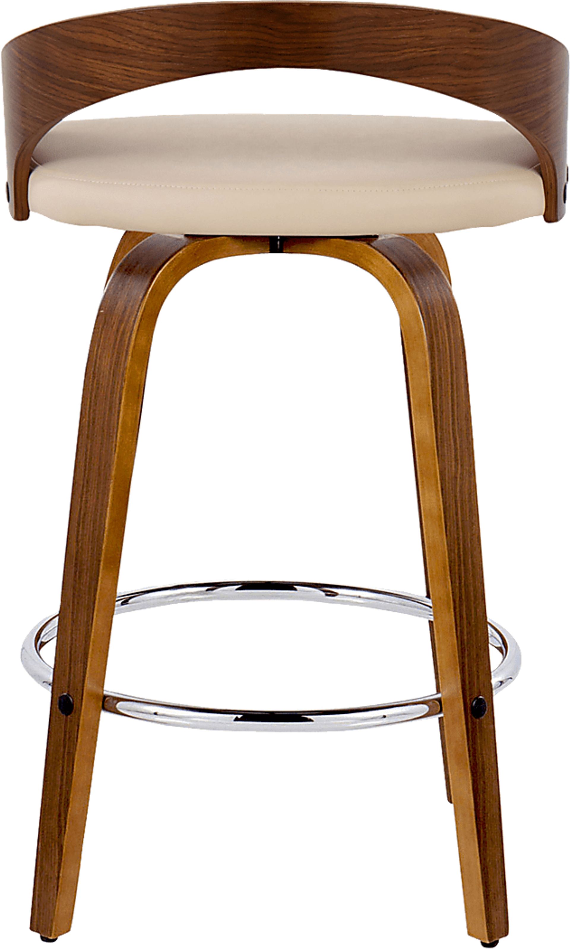 Zykan V Cream Swivel Counter Height Stool, Set of 2 - Image 9