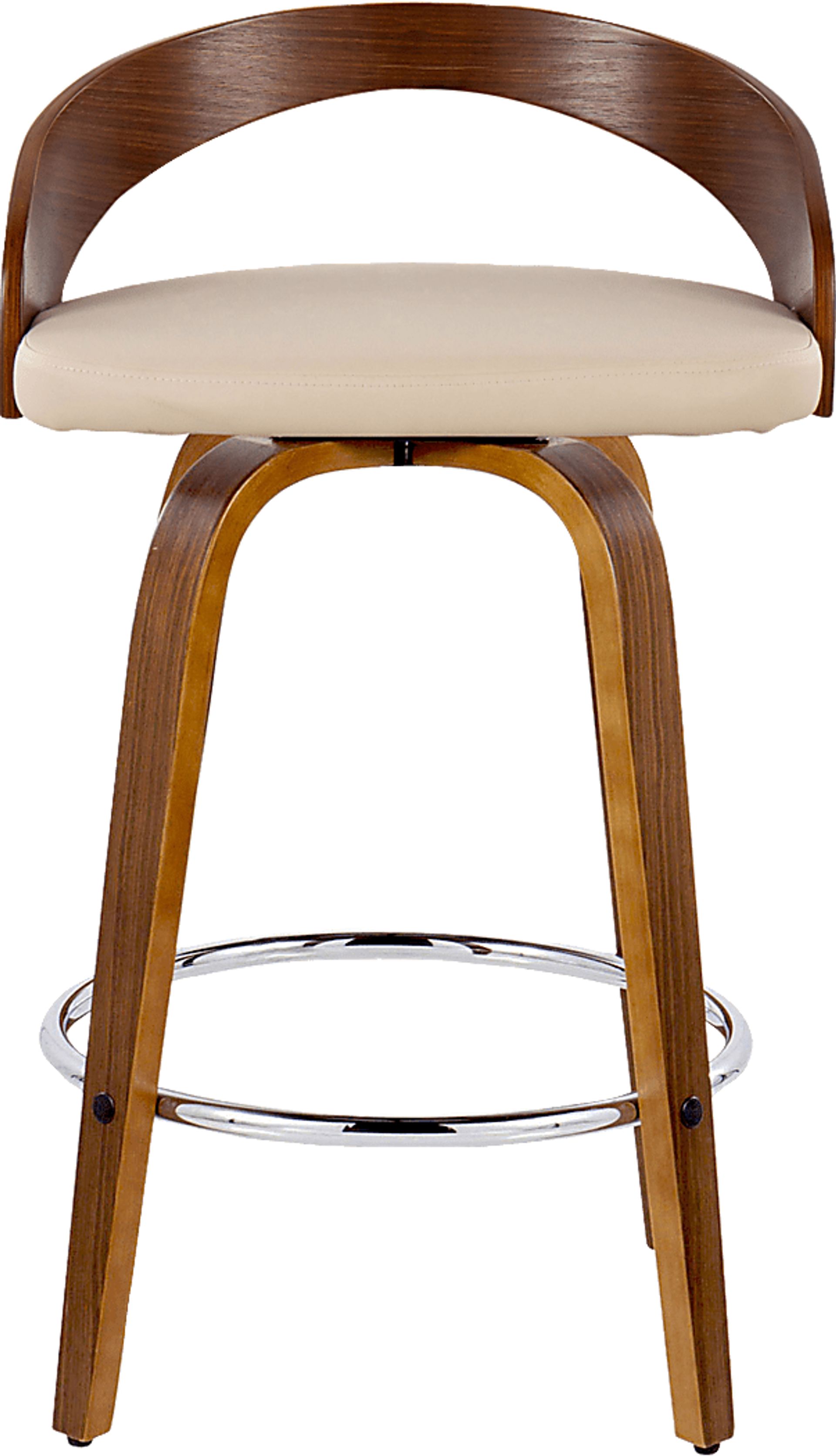 Zykan V Cream Swivel Counter Height Stool, Set of 2 - Image 10