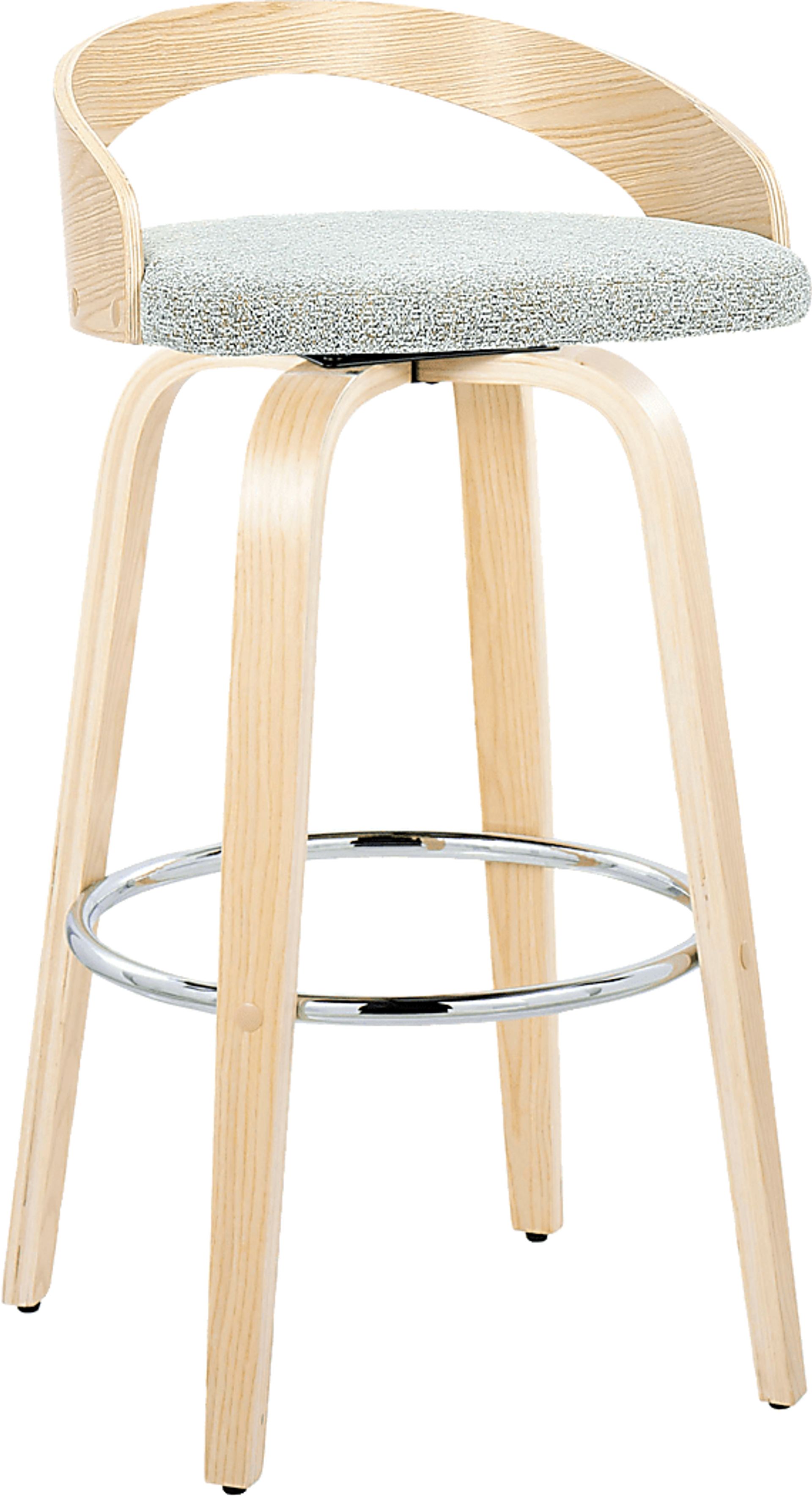Zykan VI Light Green Swivel Barstool, Set of 2 - Image 6