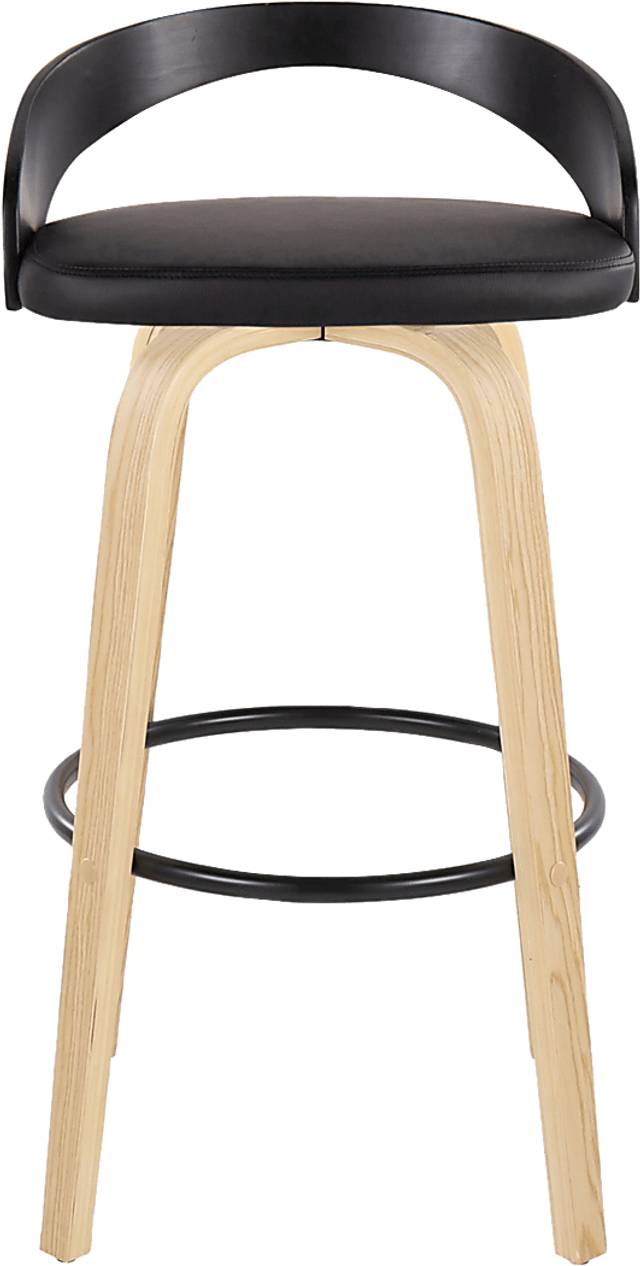 Zykan VII Black Swivel Barstool, Set of 2 - Thumbnail - Image 10