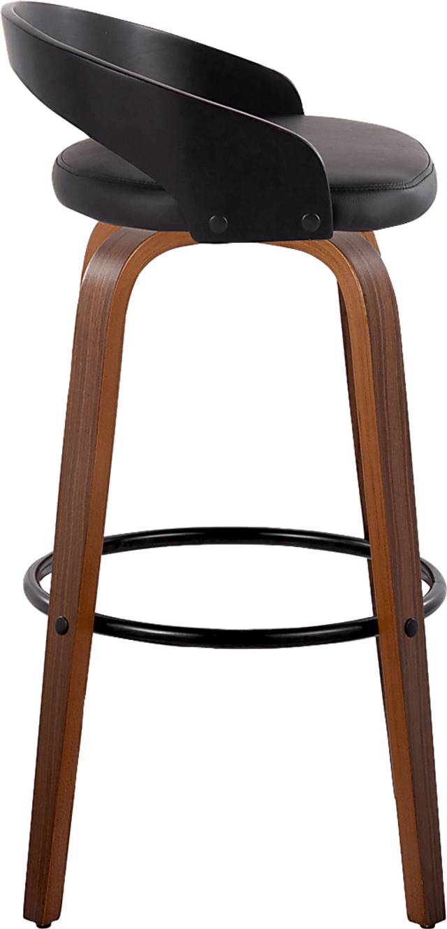 Zykan VIII Black Swivel Barstool, Set of 2 - Thumbnail - Image 7