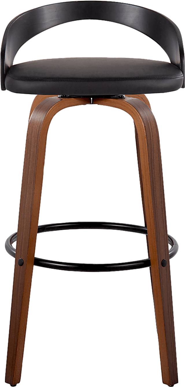 Zykan VIII Black Swivel Barstool, Set of 2 - Thumbnail - Image 10