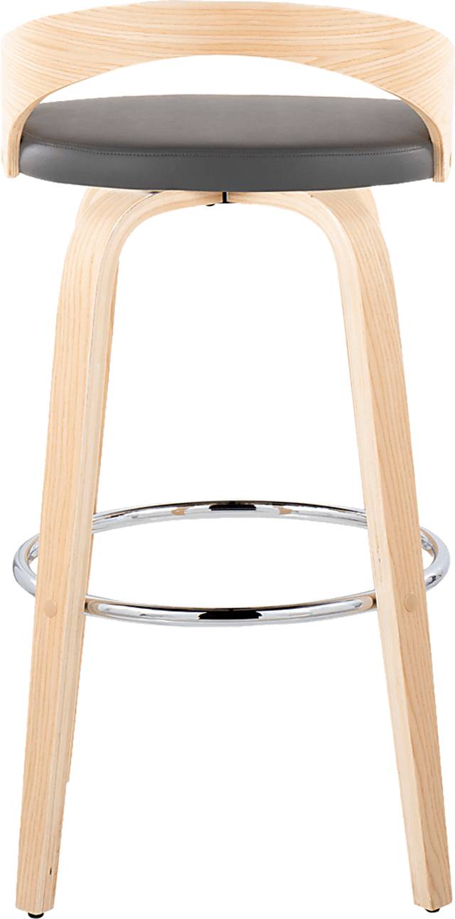 Zykan X Gray Swivel Barstool, Set of 2 - Thumbnail - Image 8