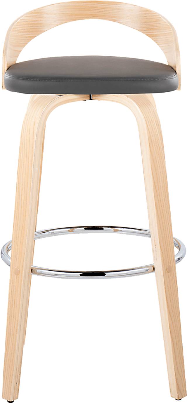 Zykan X Gray Swivel Barstool, Set of 2 - Thumbnail - Image 10