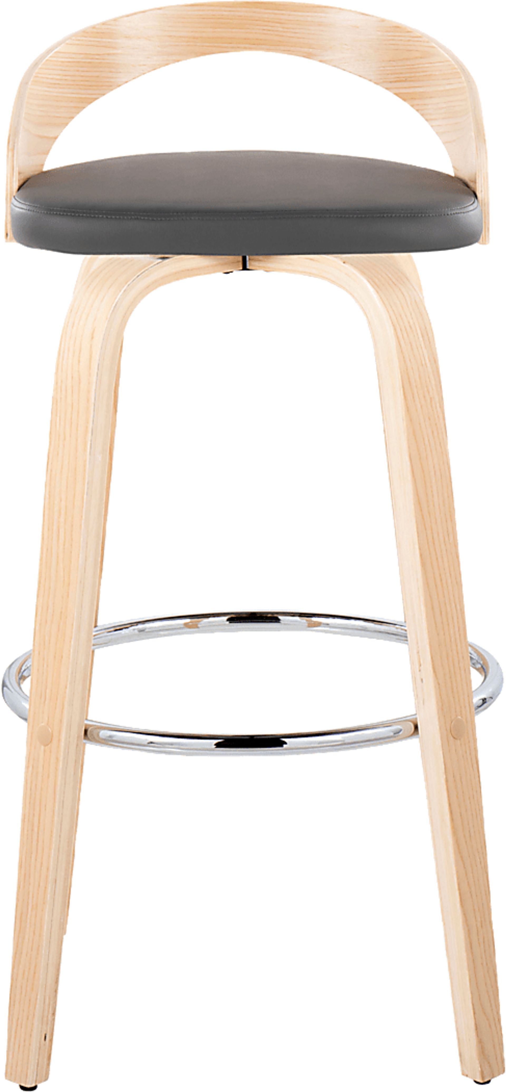 Zykan X Gray Swivel Barstool, Set of 2 - Image 10
