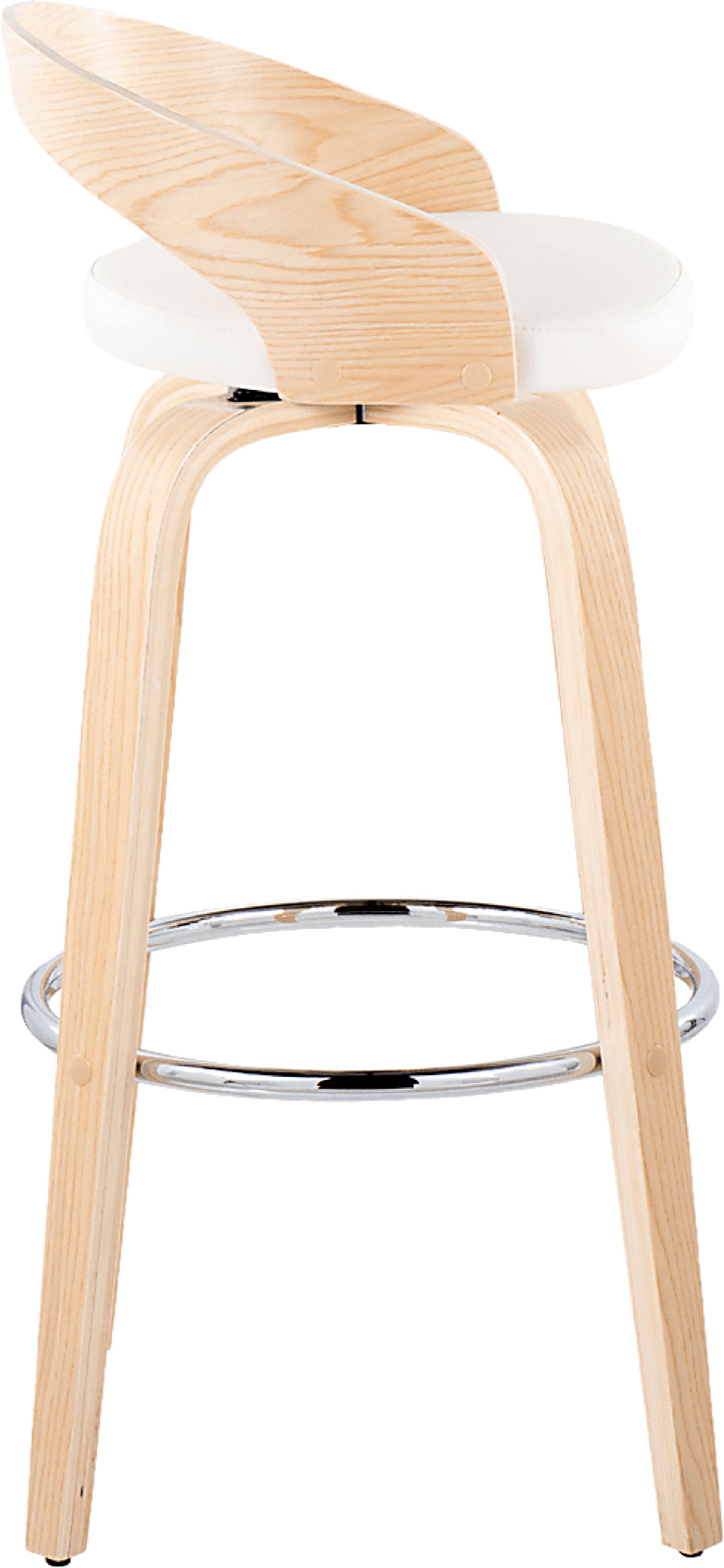 Zykan X White Swivel Barstool, Set of 2 - Image 7