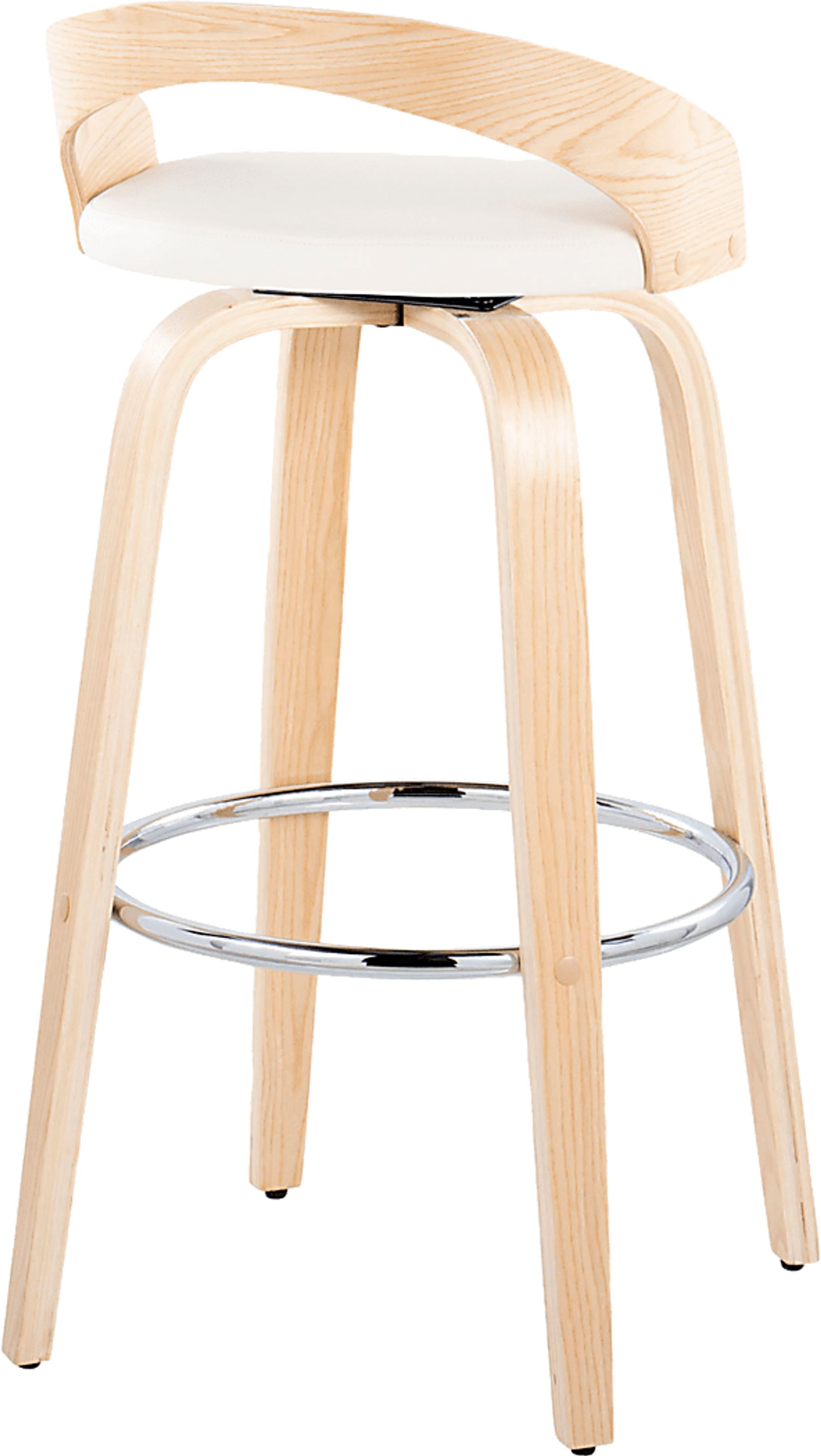 Zykan X White Swivel Barstool, Set of 2 - Image 8