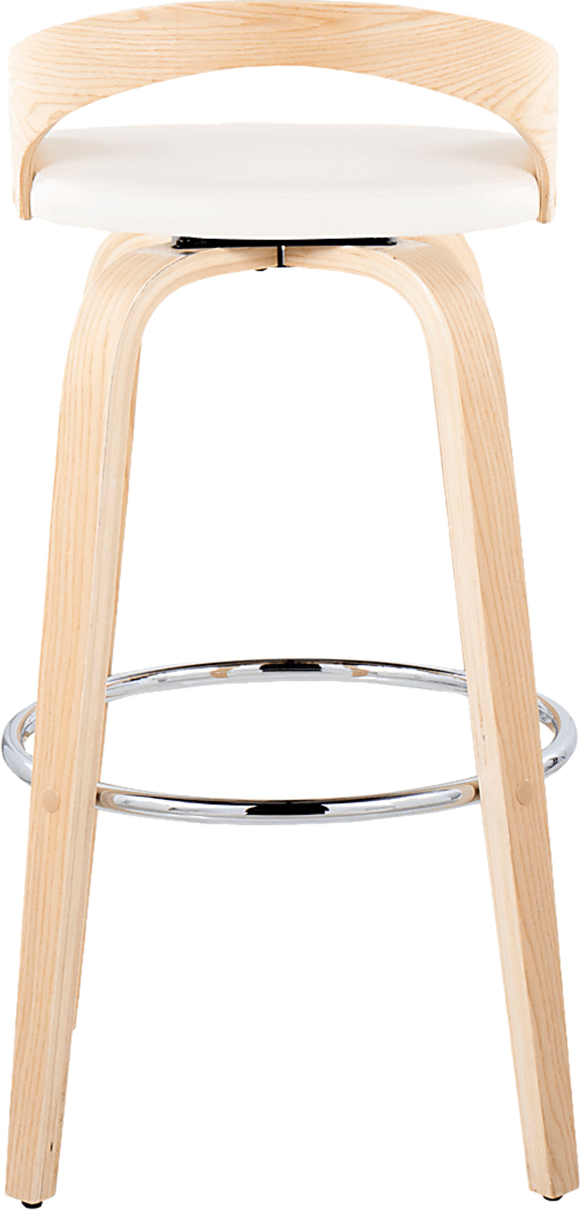 Zykan X White Swivel Barstool, Set of 2 - Image 9