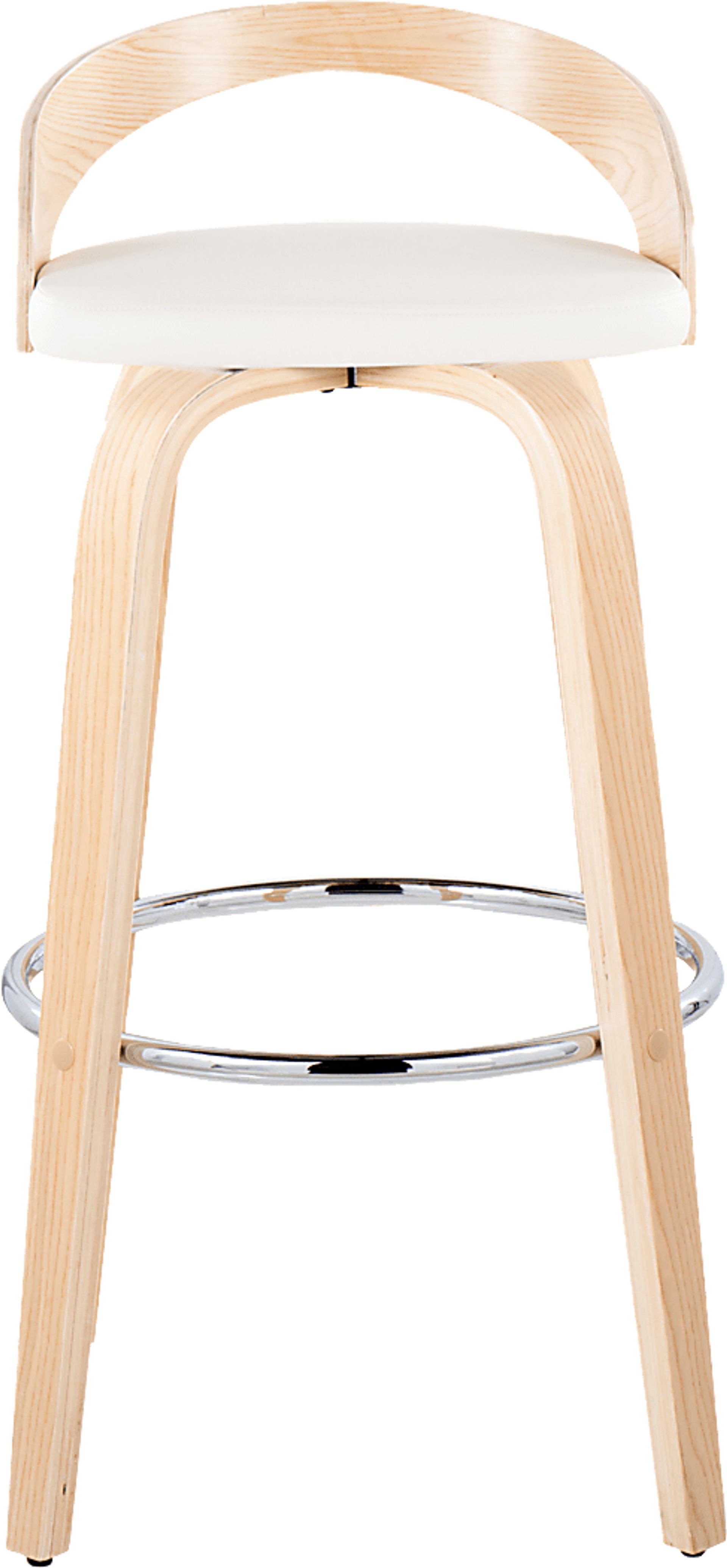 Zykan X White Swivel Barstool, Set of 2 - Image 10