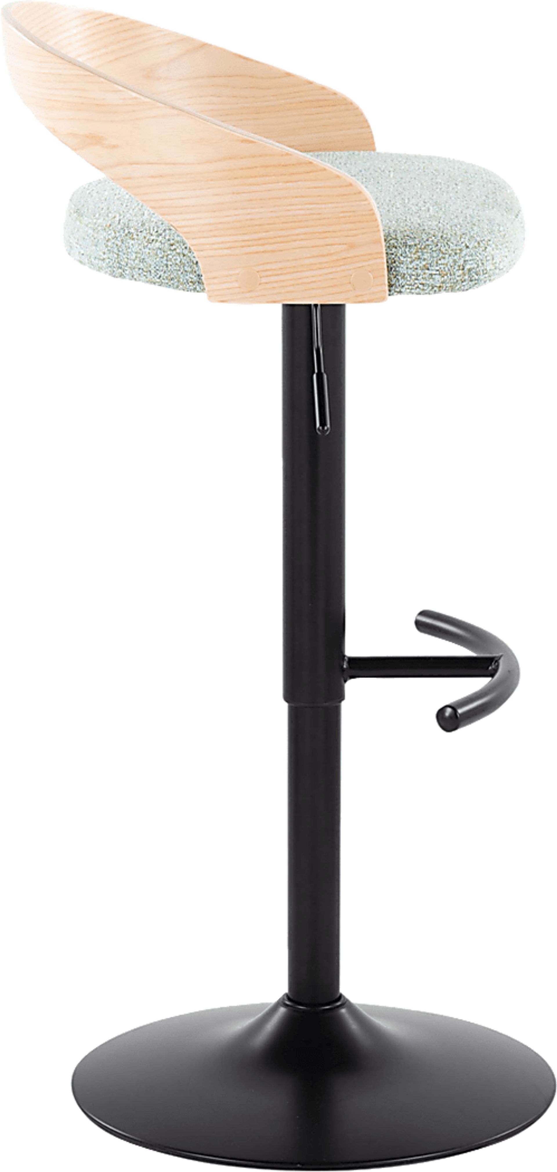 Zykan XII Light Green Adjustable Barstool, Set of 2 - Image 6