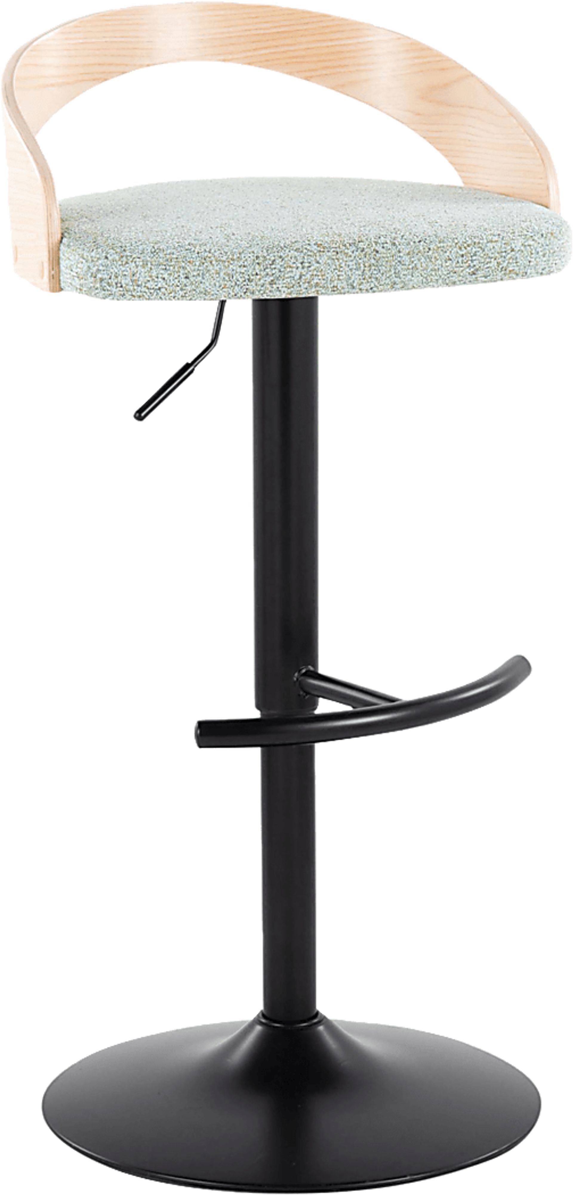 Zykan XII Light Green Adjustable Barstool, Set of 2 - Image 7