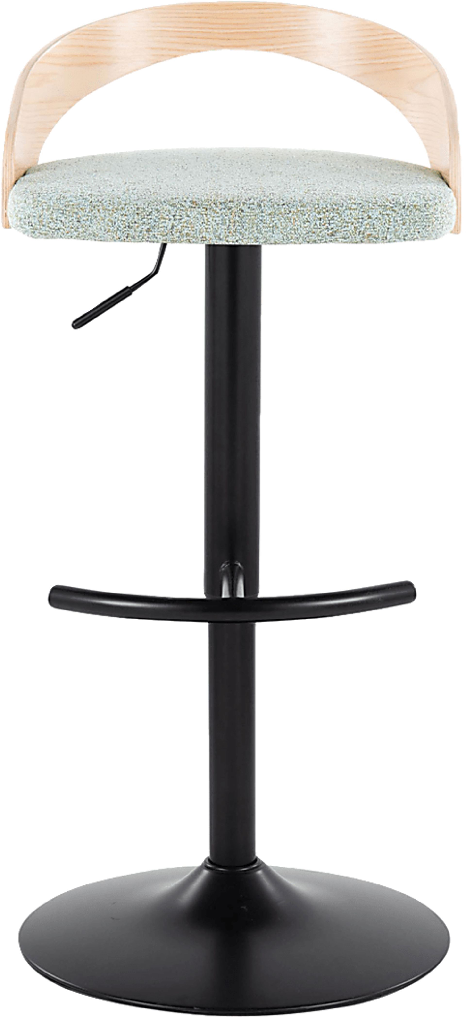 Zykan XII Light Green Adjustable Barstool, Set of 2 - Image 8