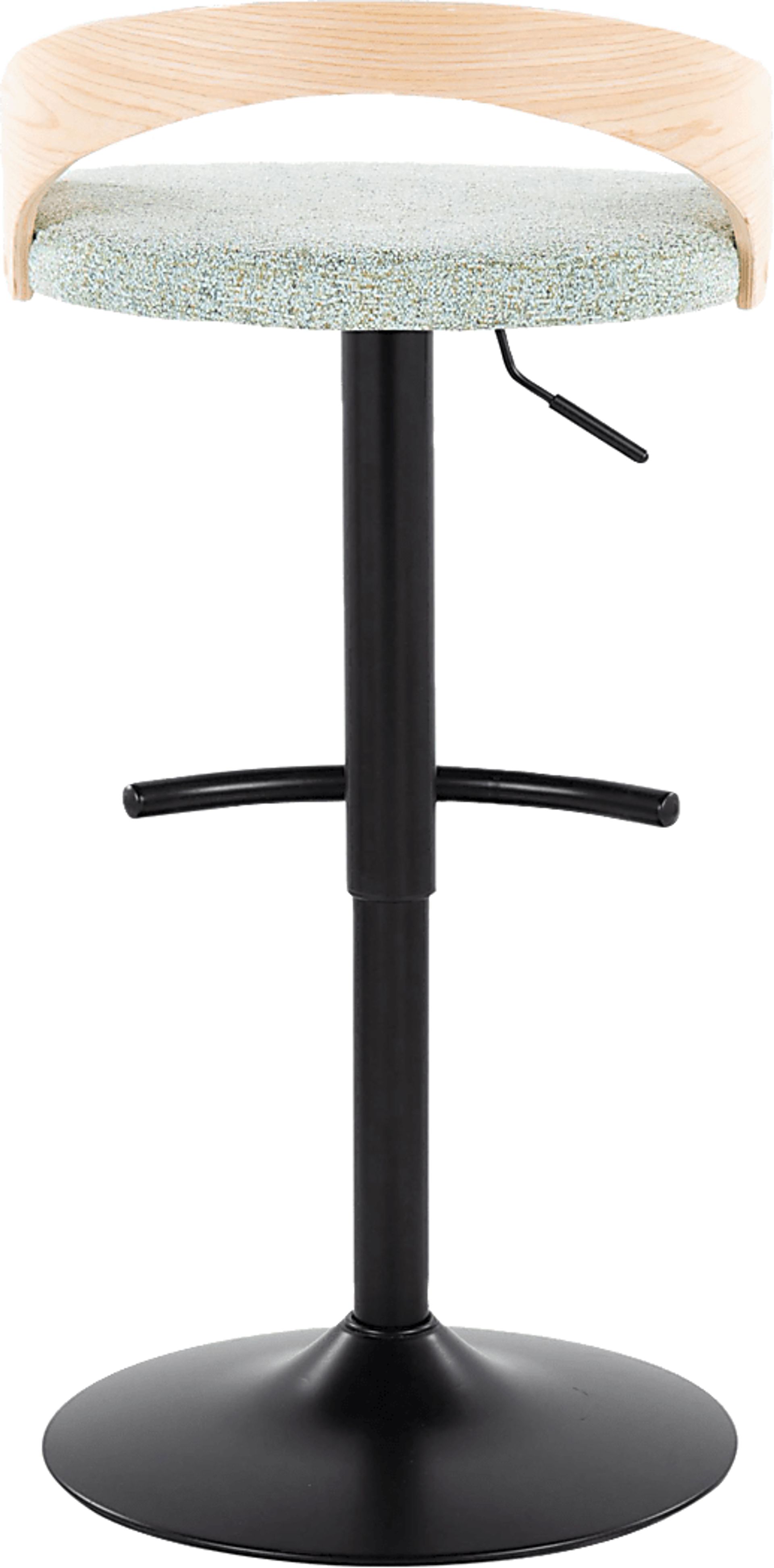Zykan XII Light Green Adjustable Barstool, Set of 2 - Image 10