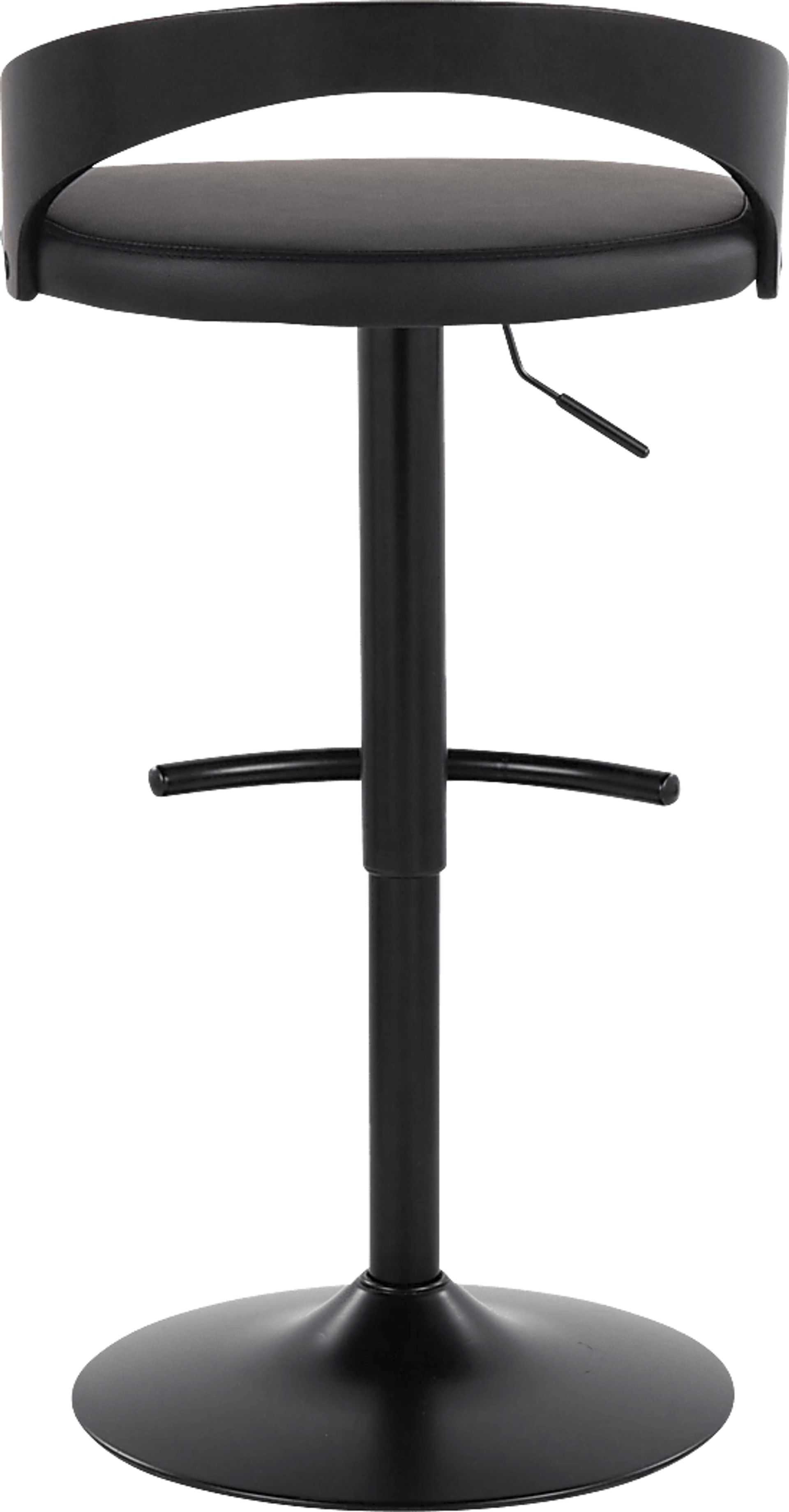 Zykan XIV Black Adjustable Barstool, Set of 2 - Image 6