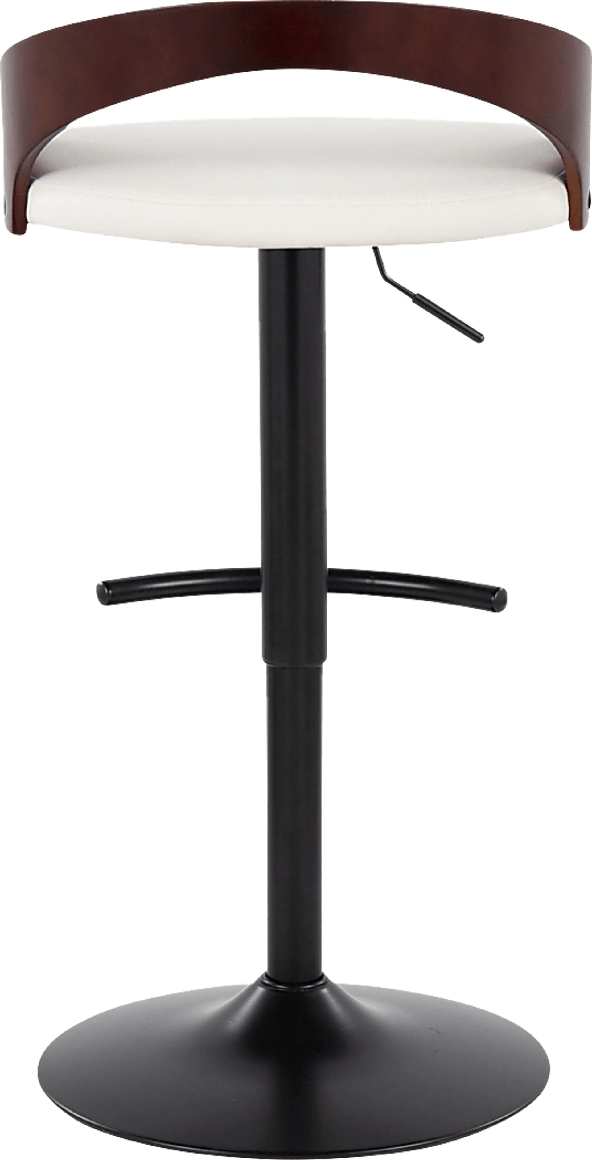 Zykan XV White Adjustable Barstool, Set of 2 - Image 6